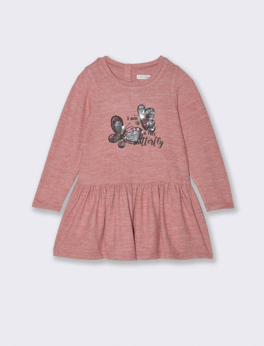 Abito con paillettes - Rosa