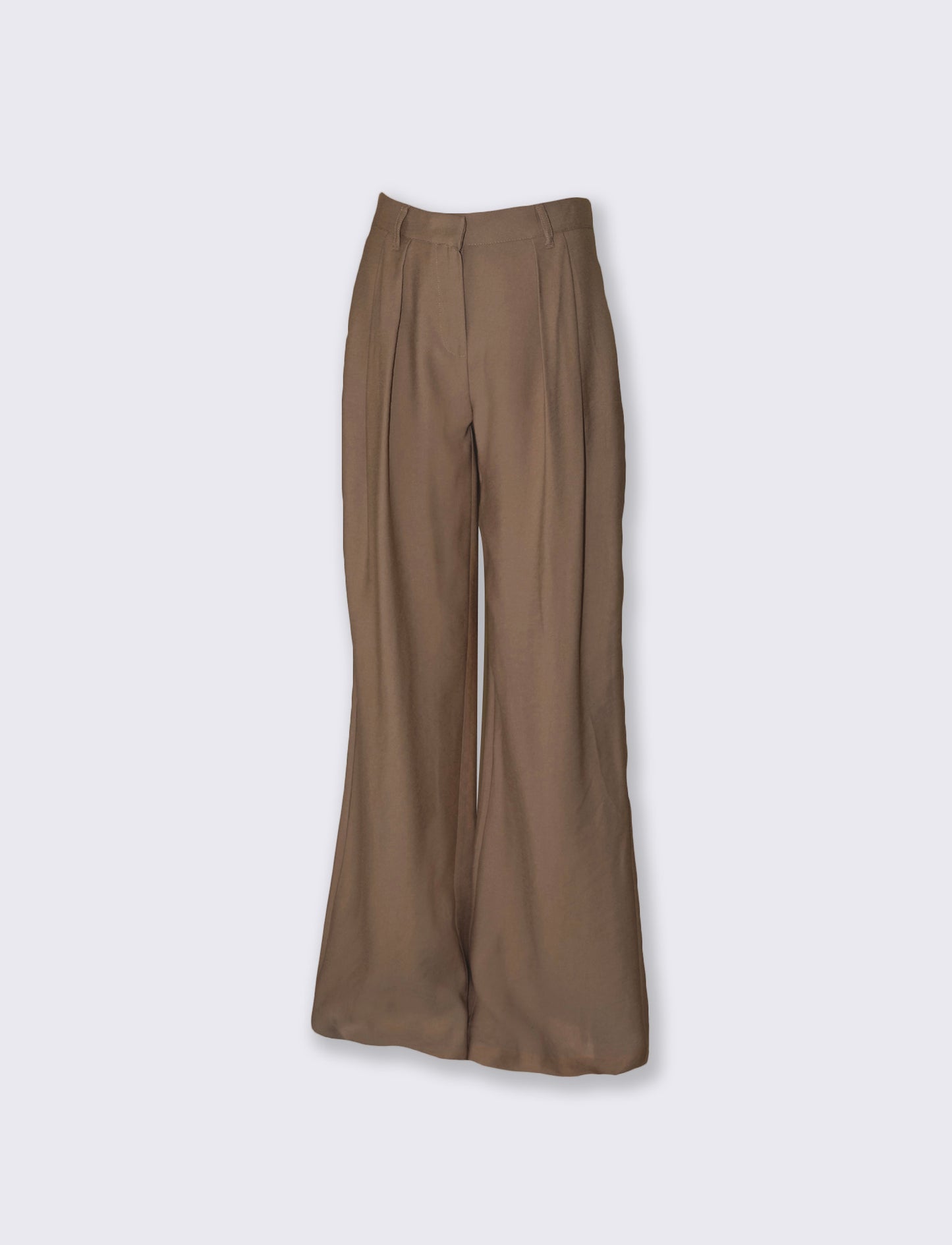 Pantaloni palazzo - Grigio fango