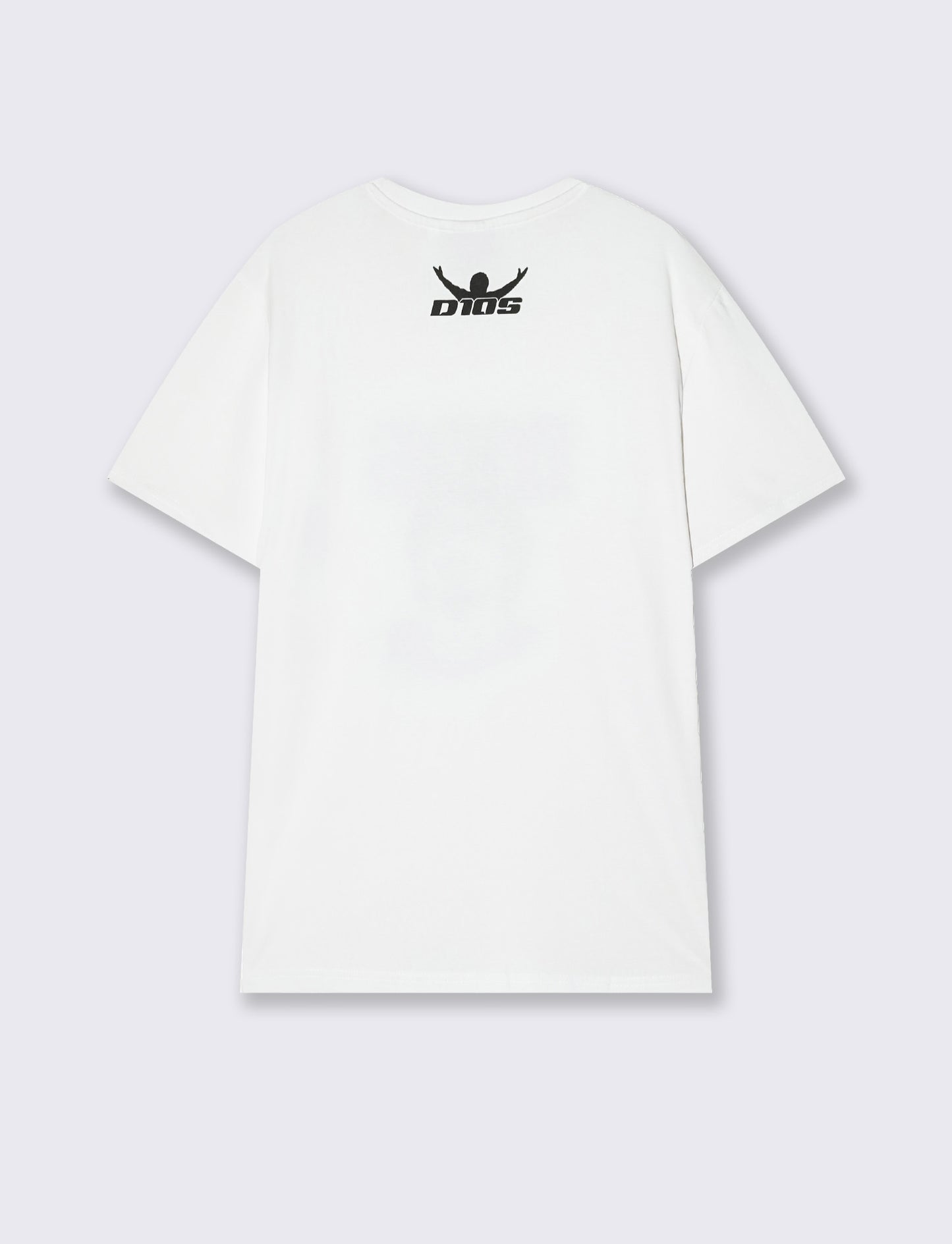 T-Shirt Jersey Premium D10S Stampa Frontale - Bianco