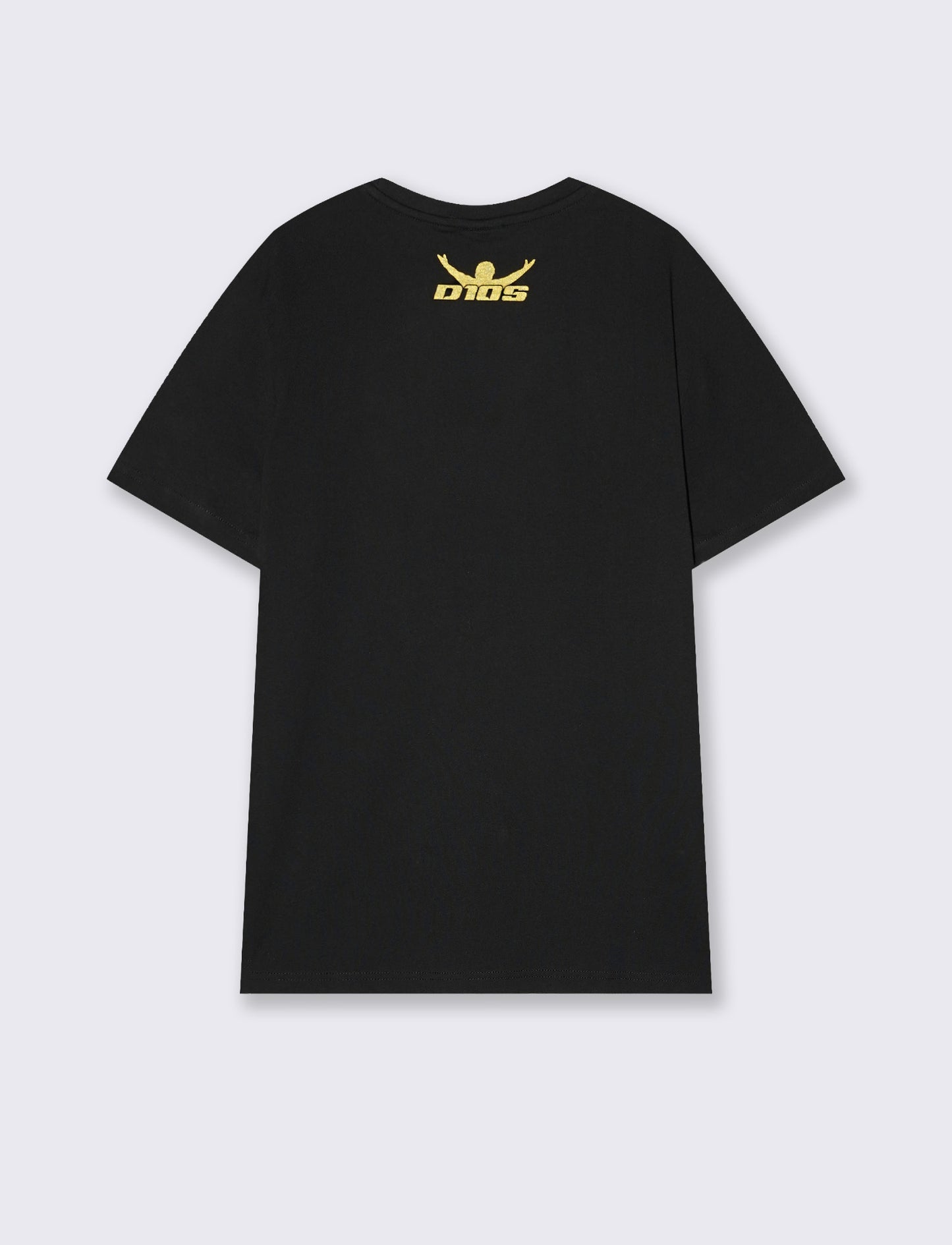 T-Shirt Jersey Premium D10S Stampa Frontale - Nero