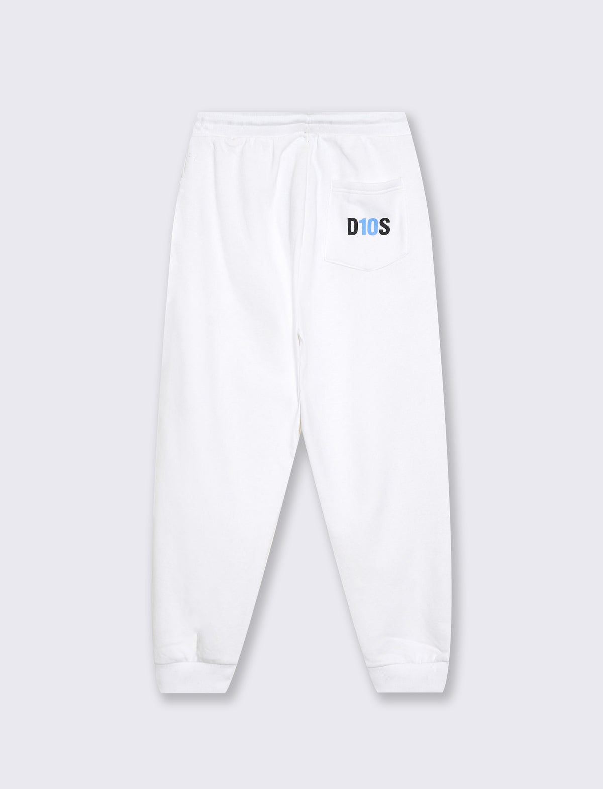 Pantaloni Jogger Basic Uomo D10S Felpa - Bianco