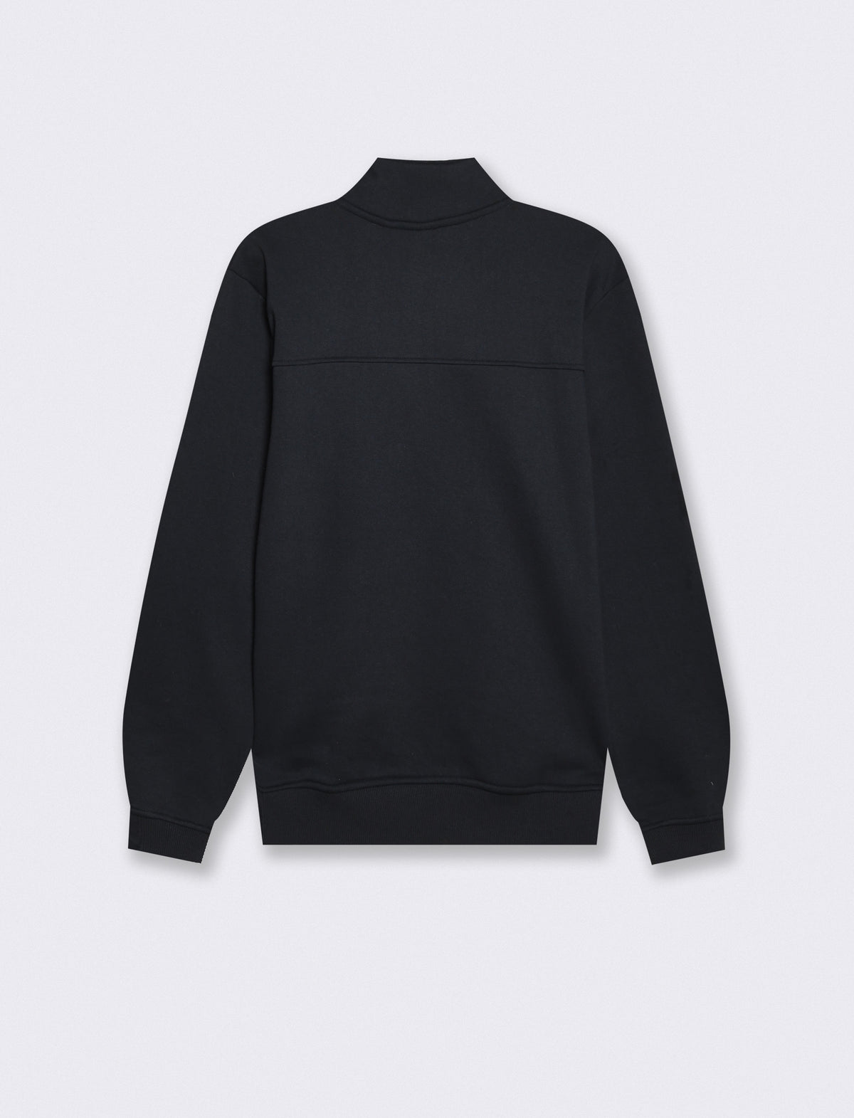 Felpa lupetto zip in misto cotone - Blu