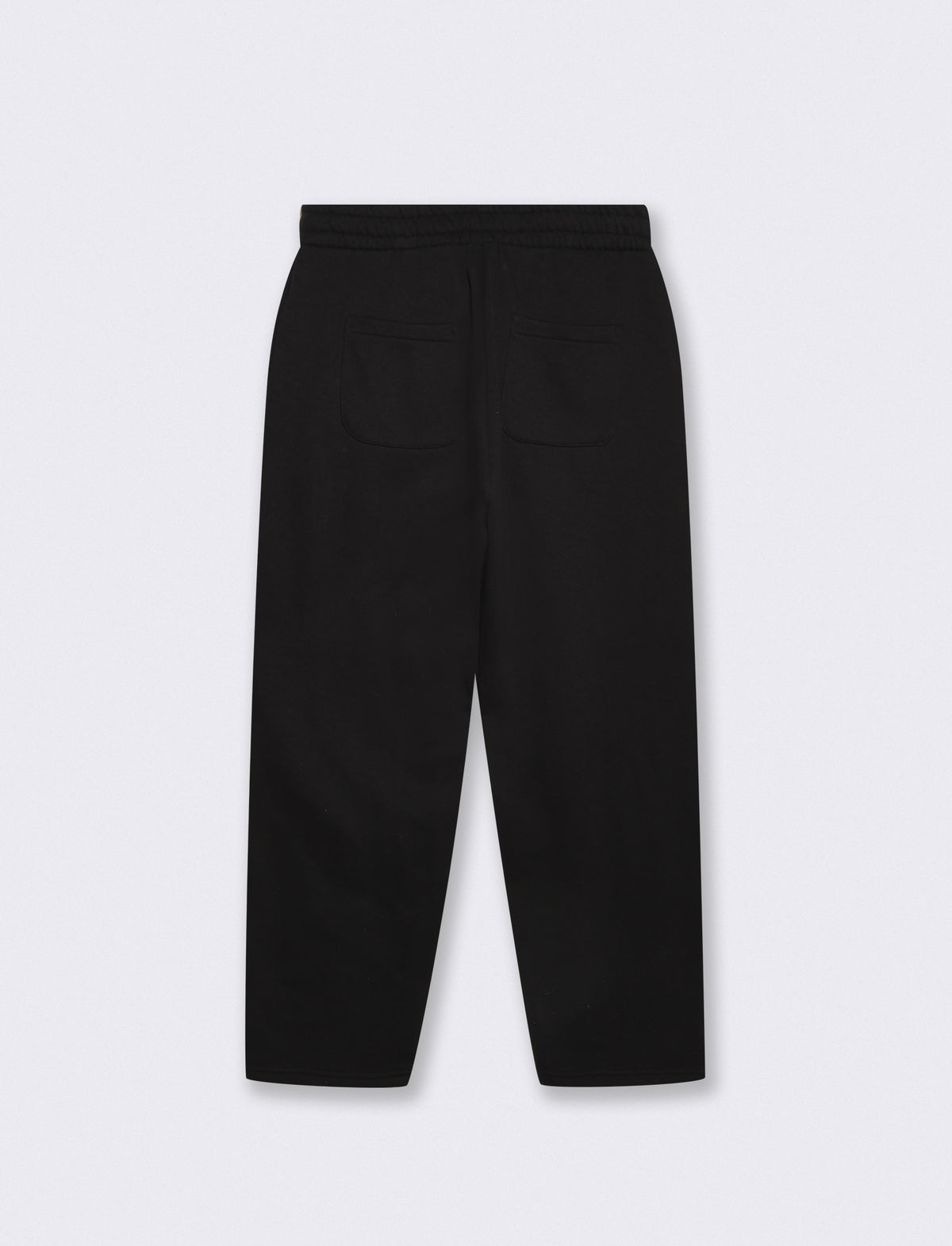 Baggy Straight Fit Jogger Pants - Black