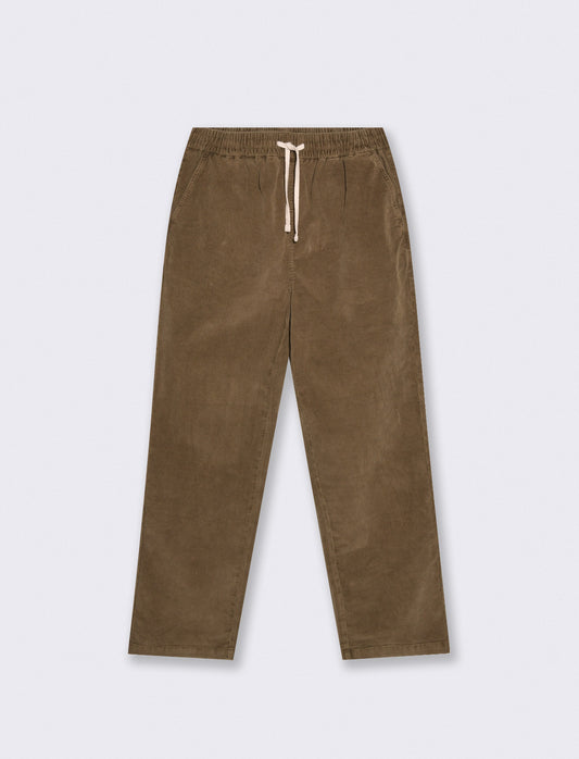 Pantaloni Jogger Velluto Waffle Baggy - Verde kaki