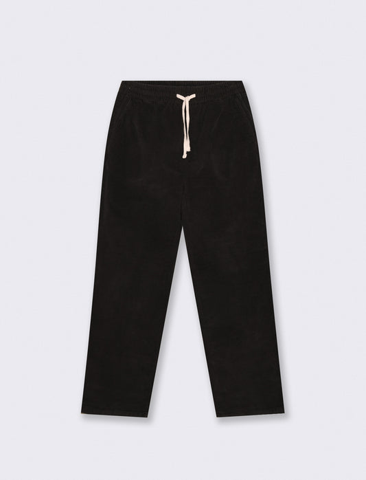 Pantaloni Jogger Velluto Waffle Baggy - Nero