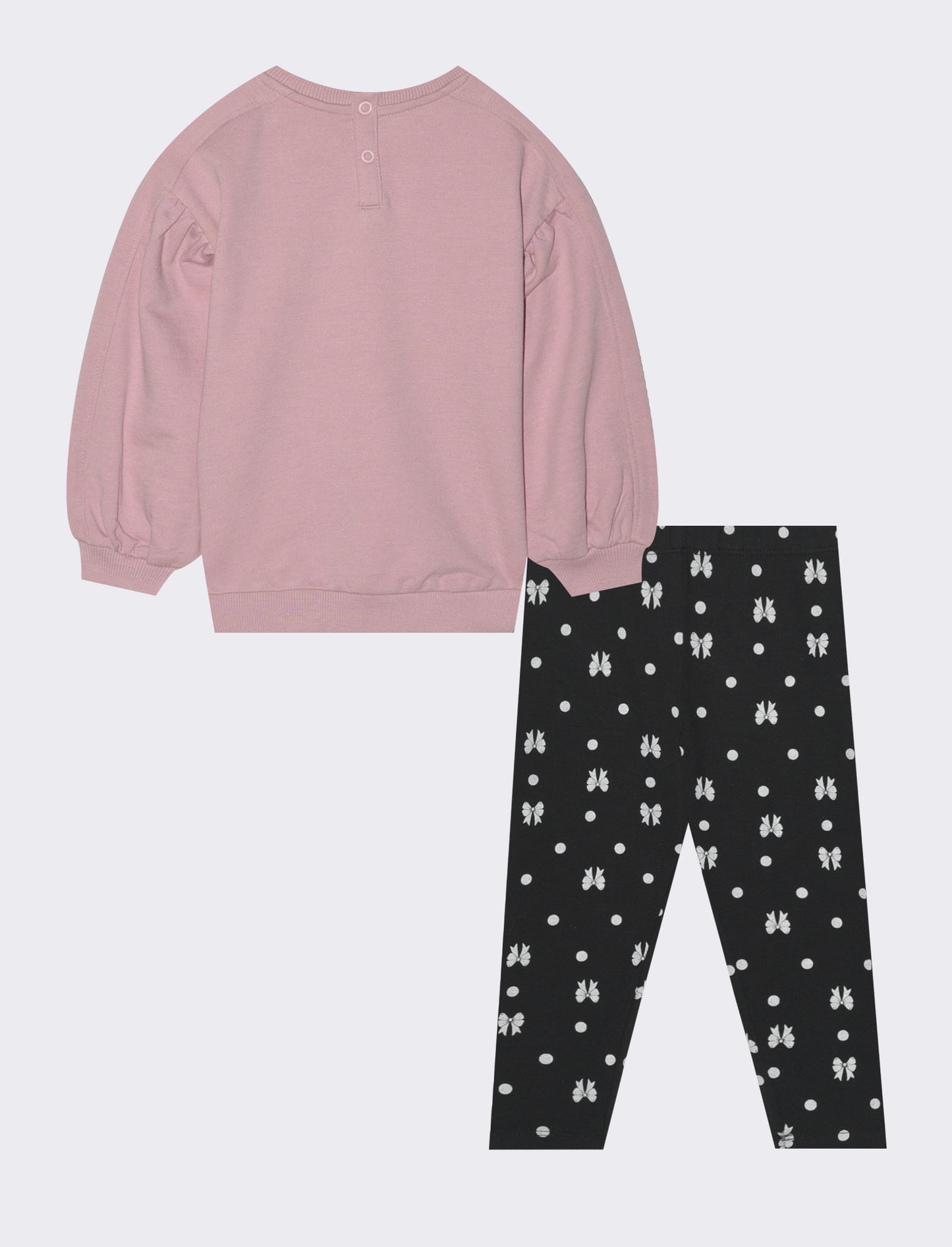 Completo con felpa e leggings. - Rosa