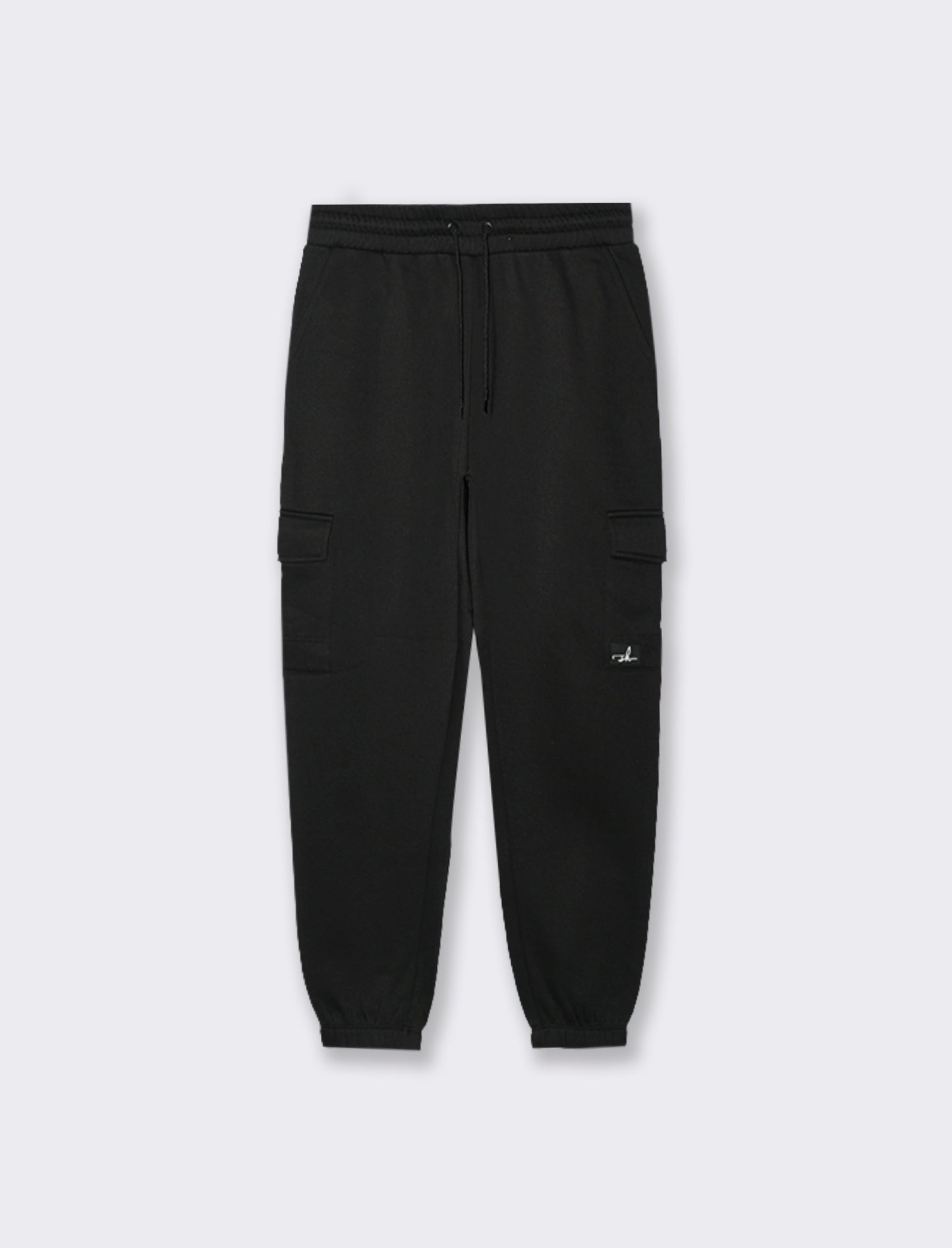 PANTALONI IN FELPA CON TASCONI - Nero