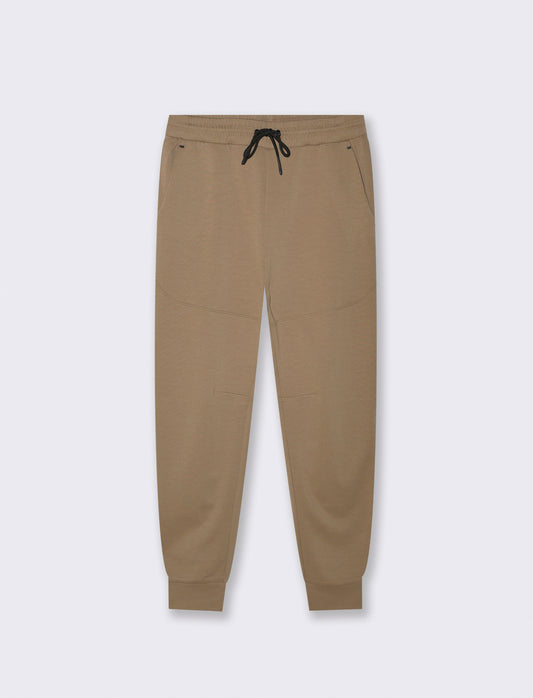 PANTALONI SPORTIVI IN INTERLOCK: - Grigio tortora