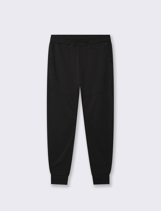 PANTALONI SPORTIVI IN INTERLOCK: - Nero