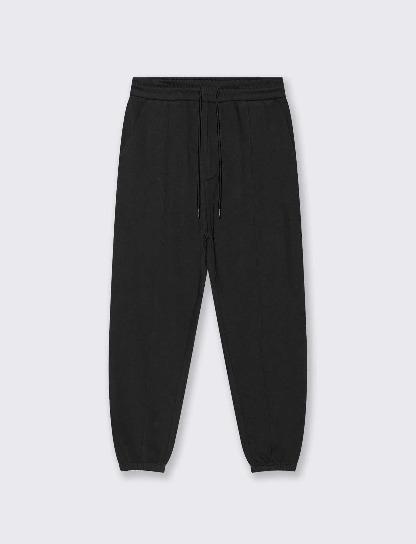 PANTALONI BAGGY JOGGER IN FELPA - Nero