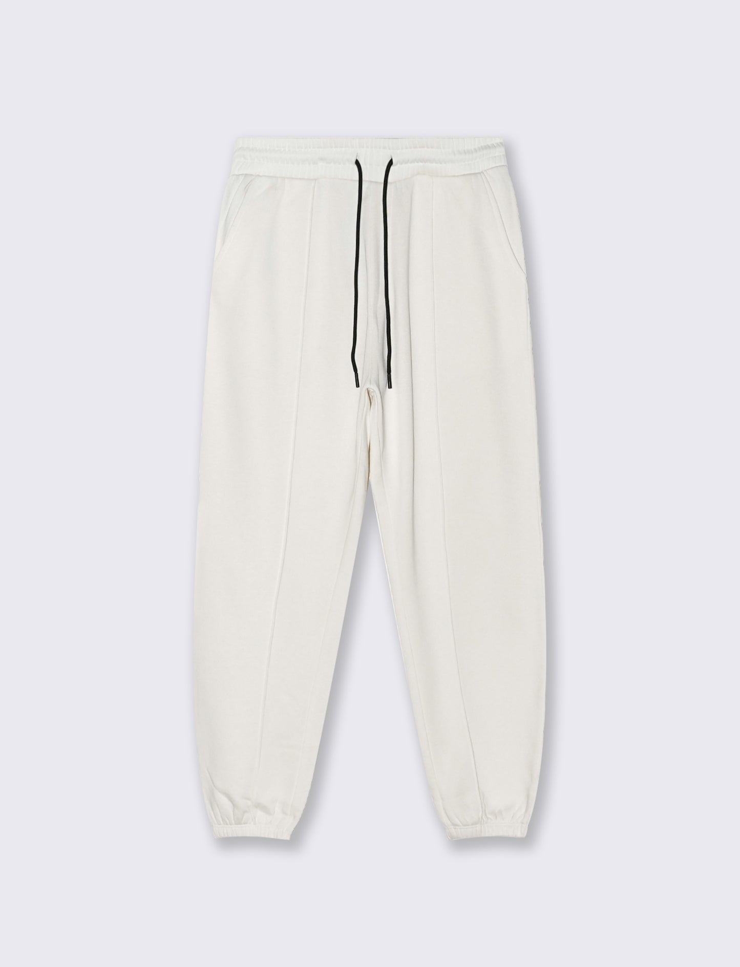 PANTALONI BAGGY JOGGER IN FELPA - Bianco