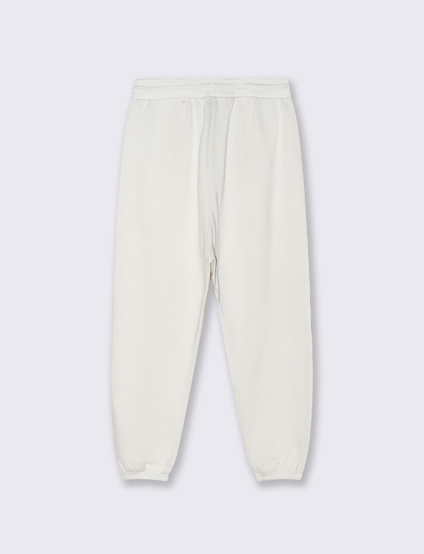 PANTALONI BAGGY JOGGER IN FELPA - Bianco