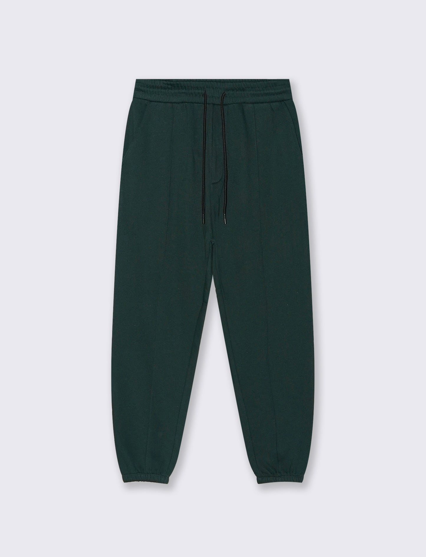 PANTALONI BAGGY JOGGER IN FELPA - Verde scuro