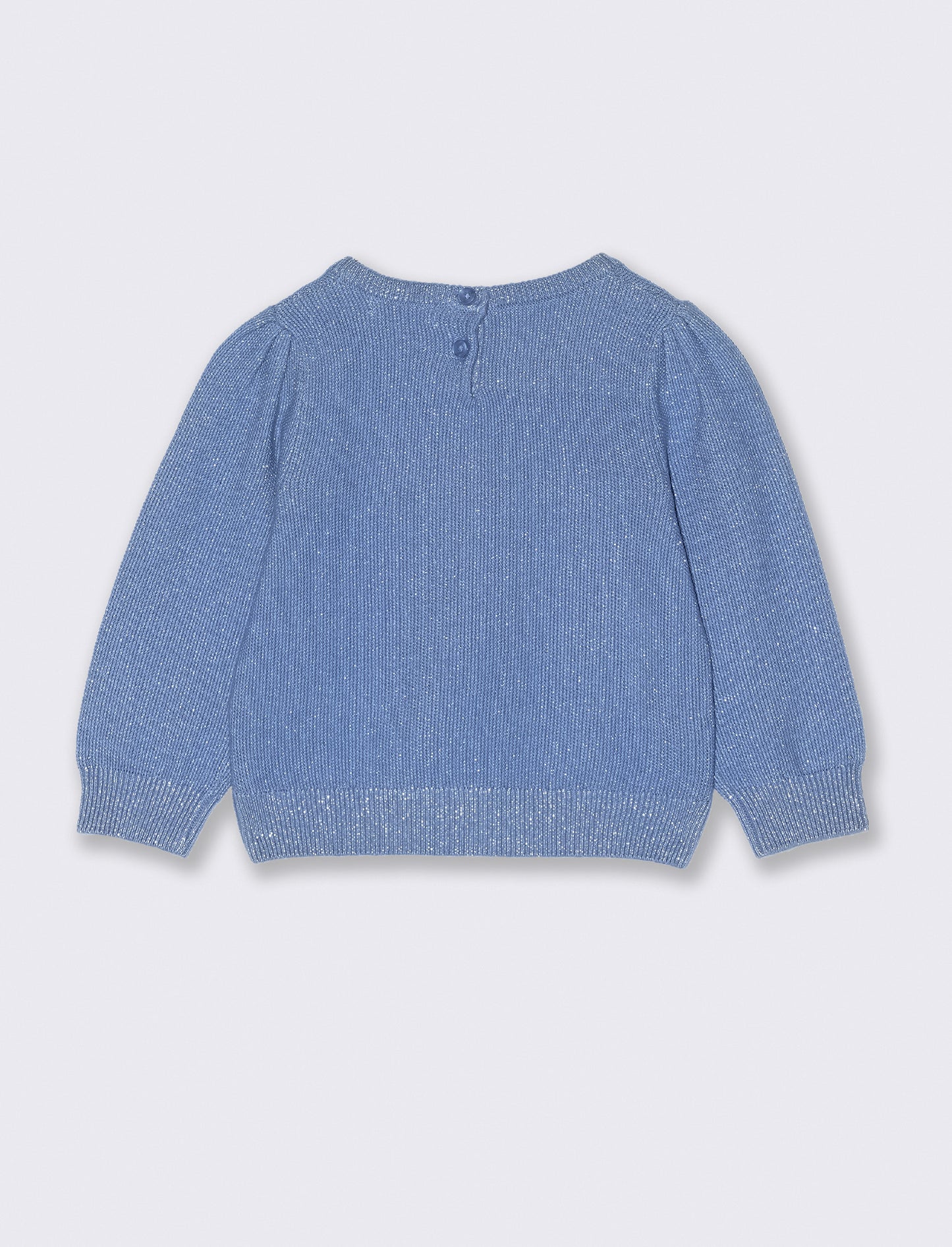 MAGLIA  IN LUREX - Azzurro