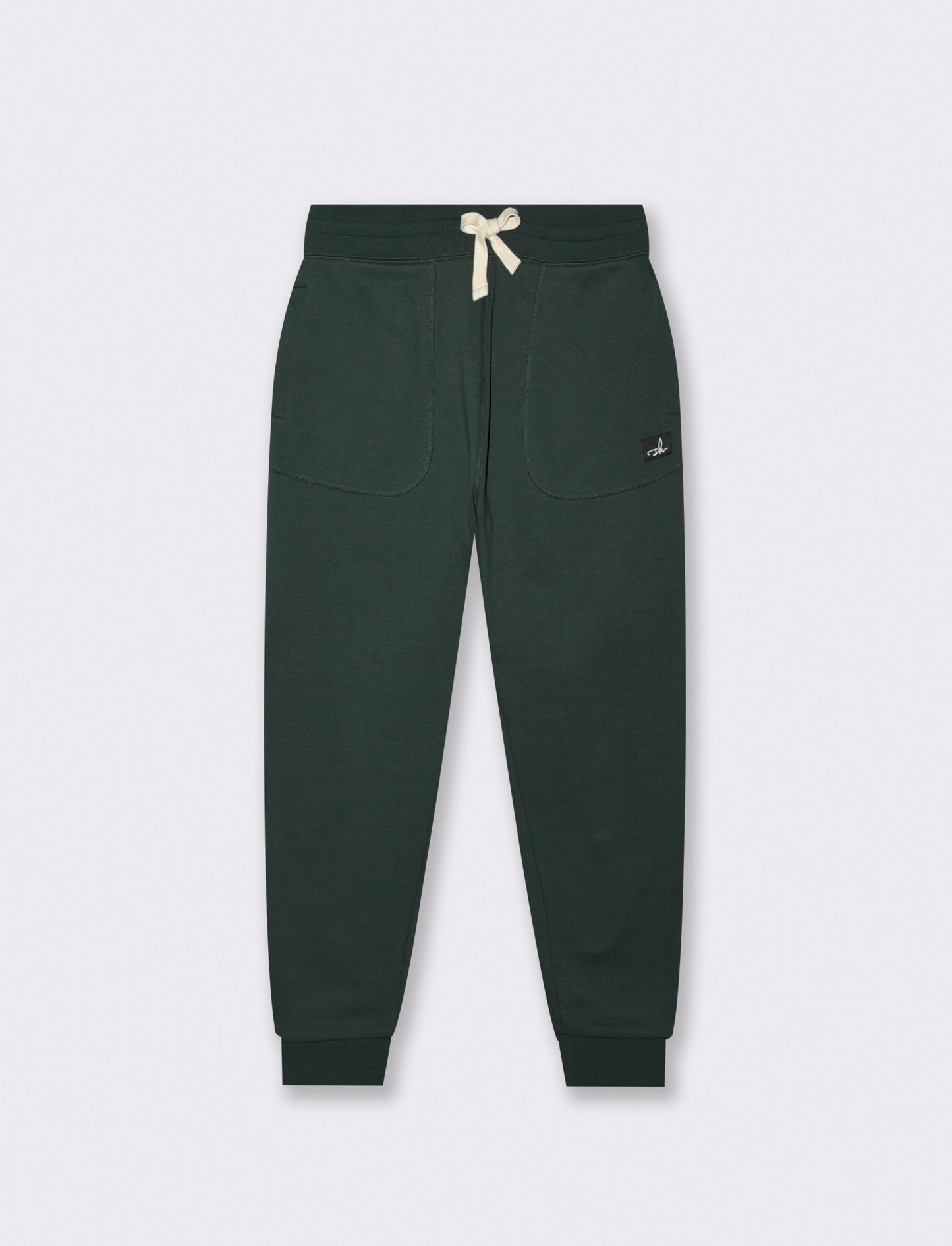 PANTALONI IN FELPA RELAXED FIT - Verde scuro