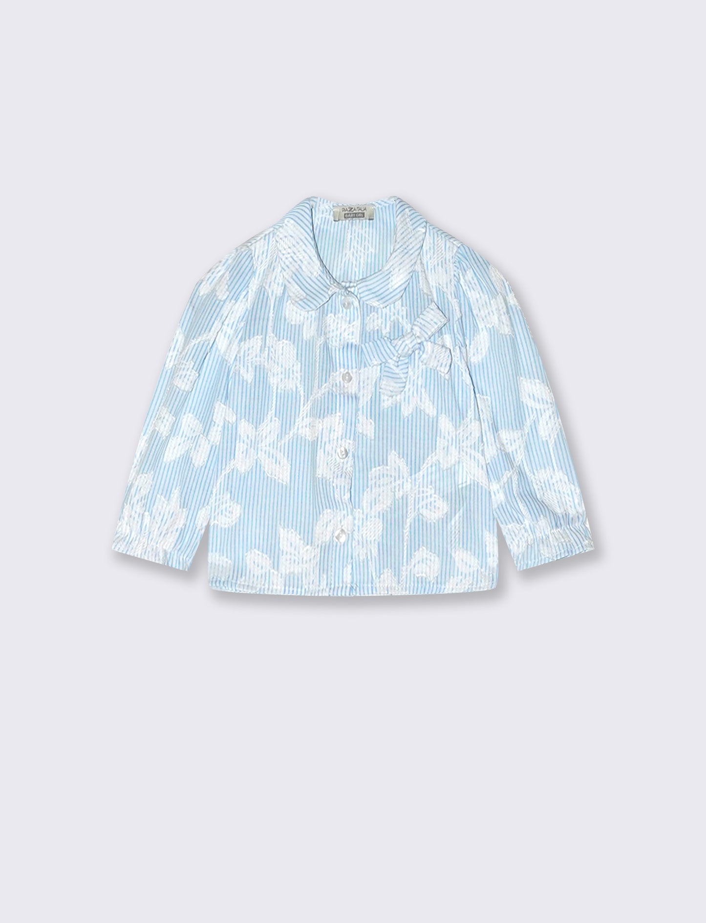 Camicia con fiocco applicato - Fantasia