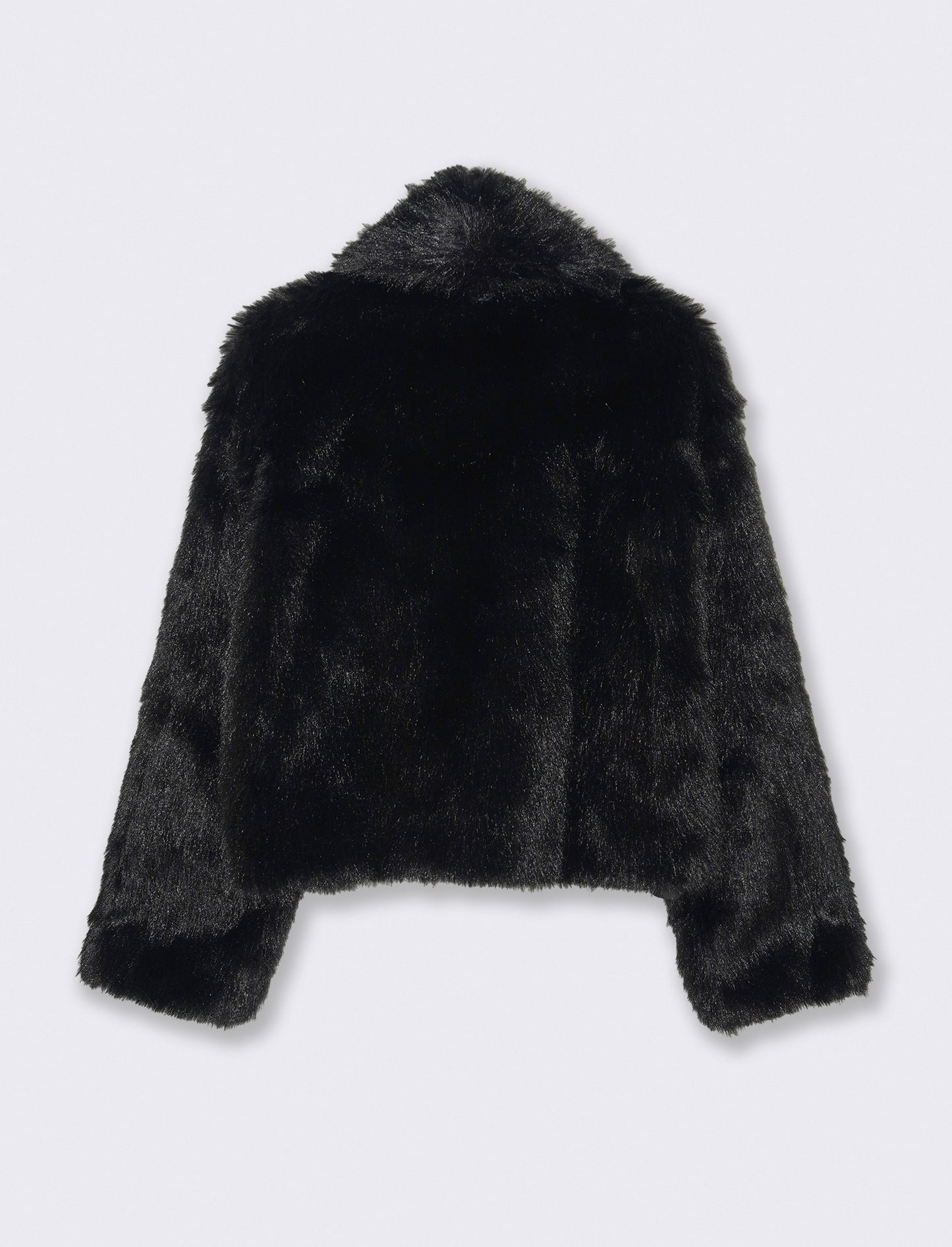 GIACCA IN FINTA PELLICCIA - Nero