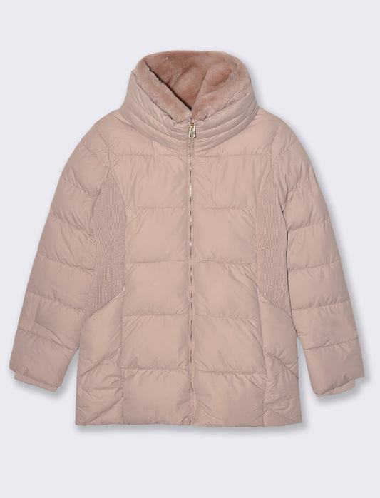 GIACCONE IMBOTTITO - Rosa antico