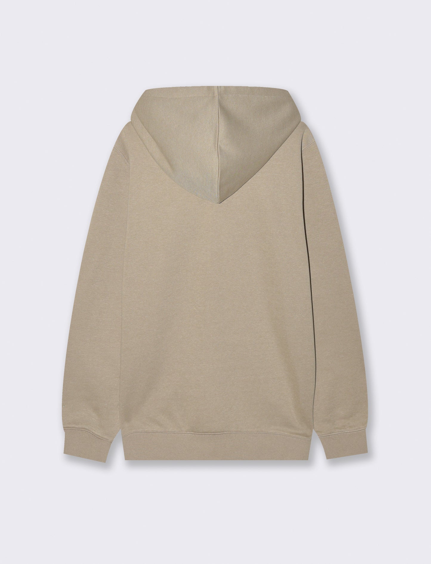 FELPA CON CAPPUCCIO E CERNIERA - Beige
