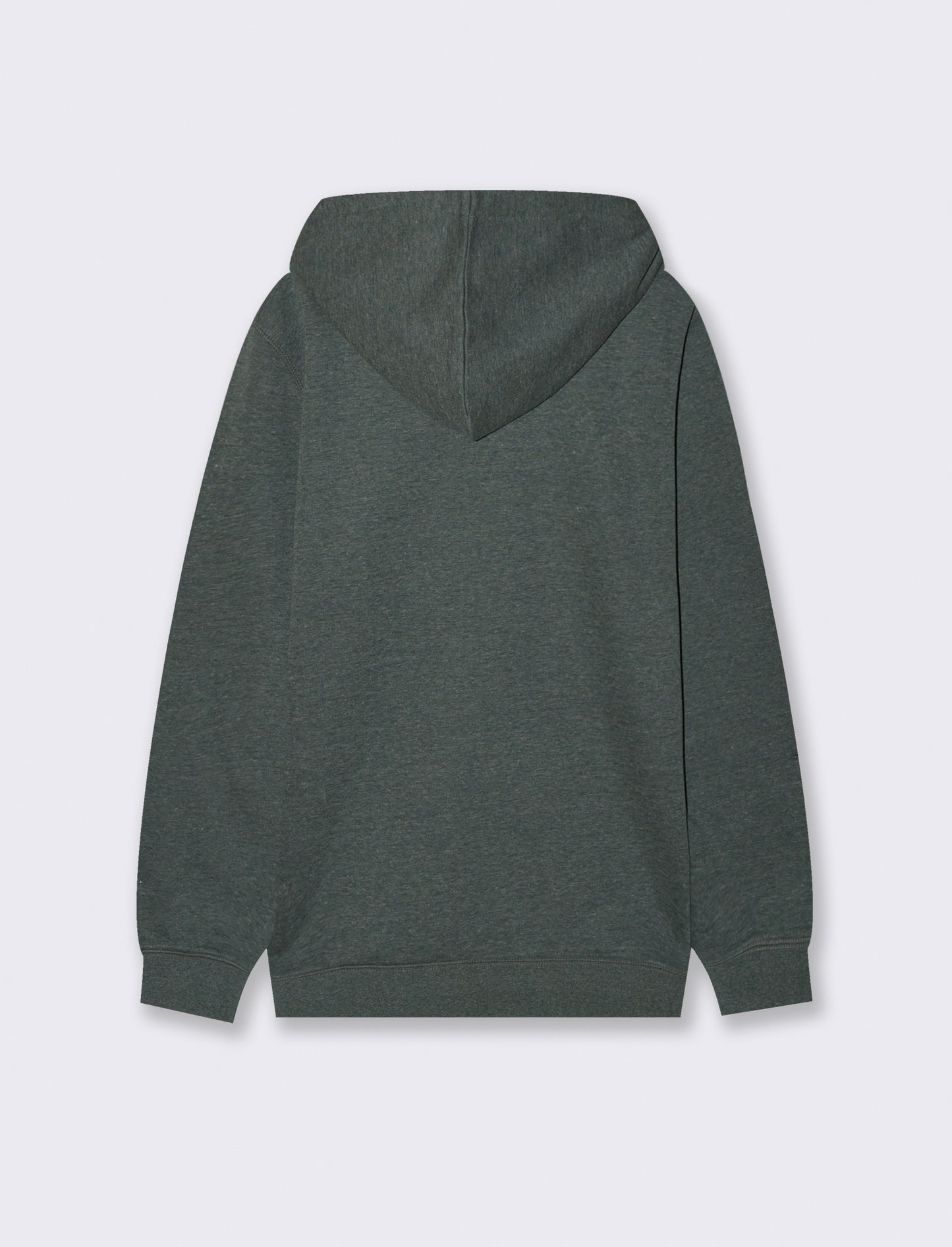 FELPA CON CAPPUCCIO E CERNIERA - Verde scuro