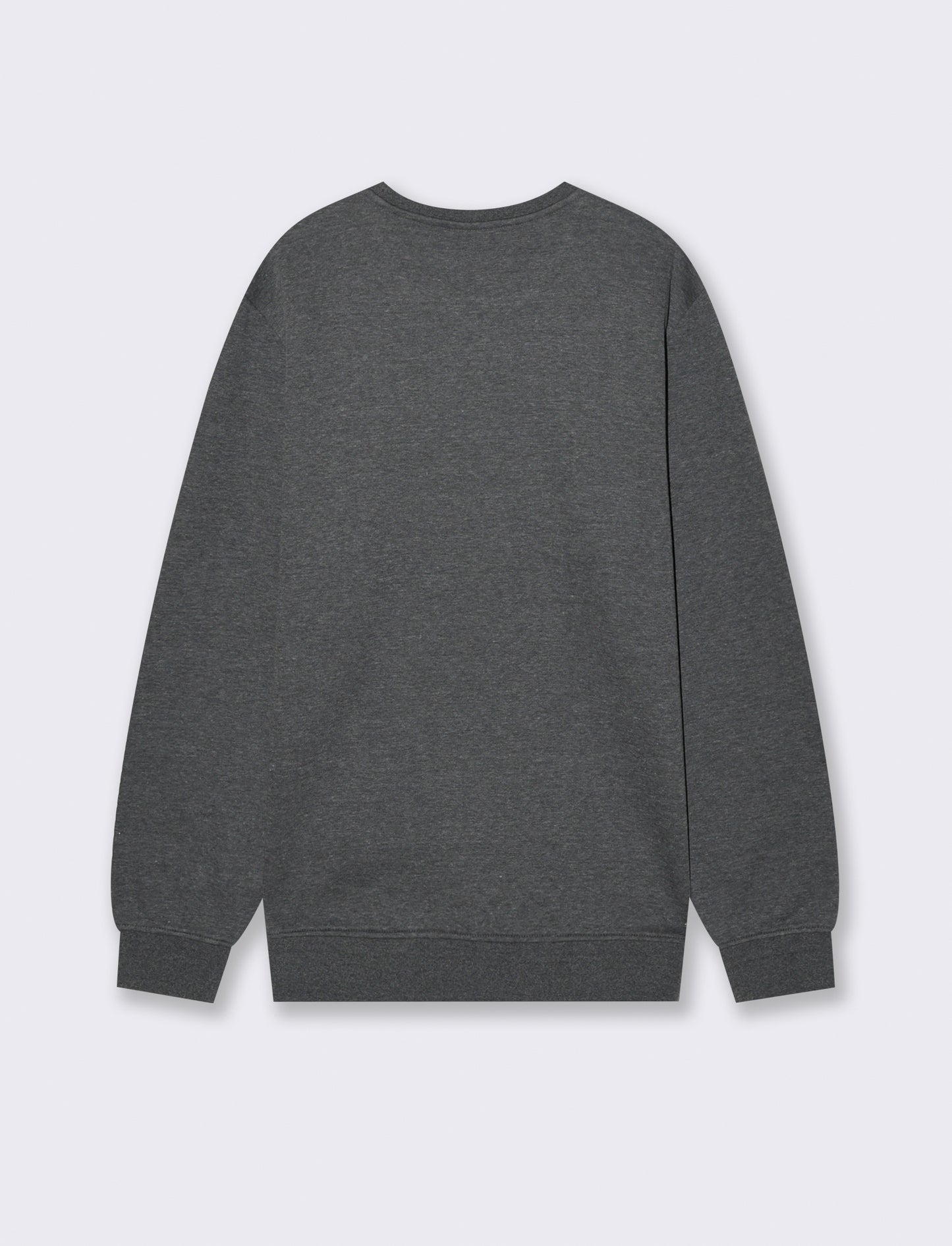 FELPA GIROCOLLO BASIC MELANGE - Nero
