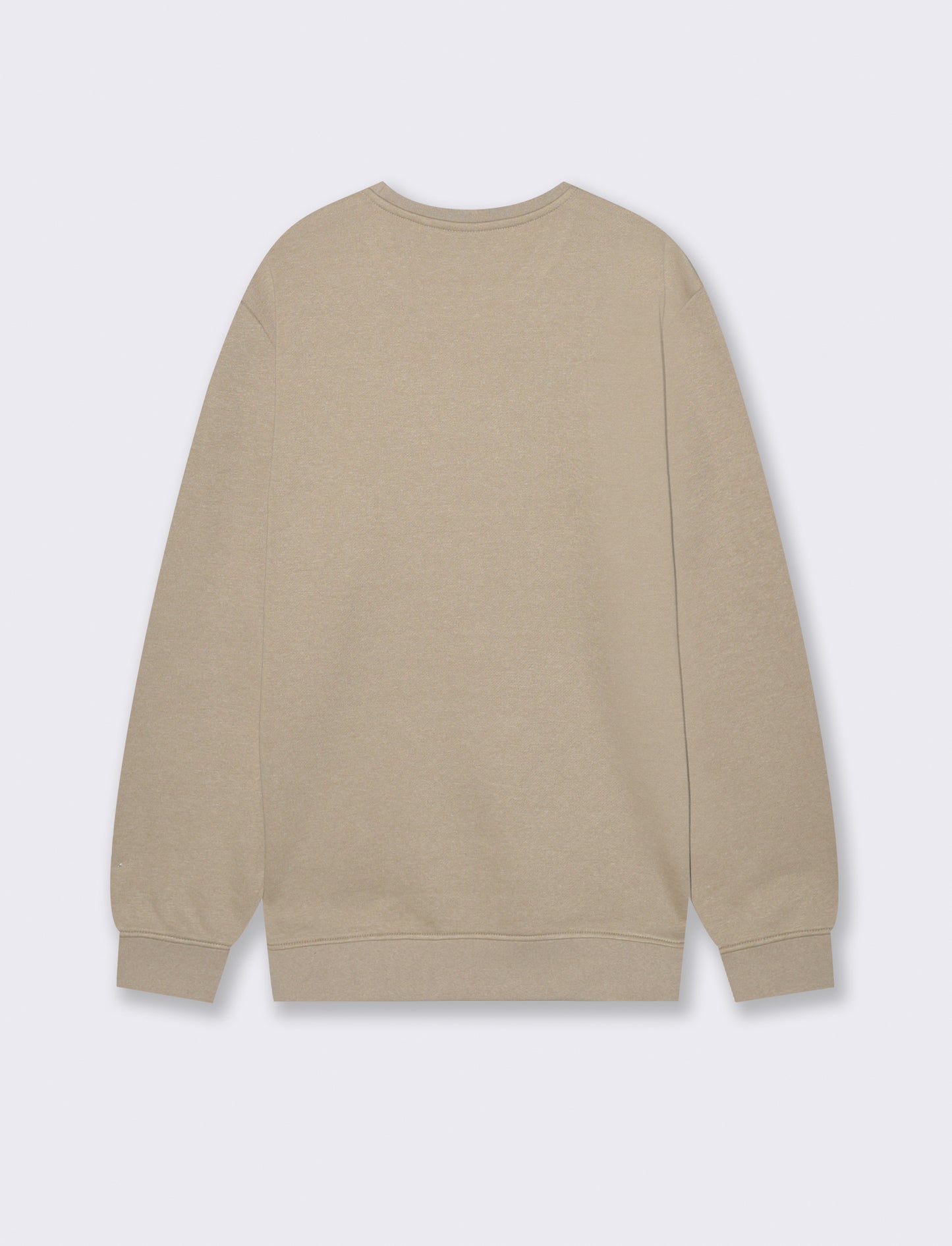 FELPA GIROCOLLO BASIC MELANGE - Beige
