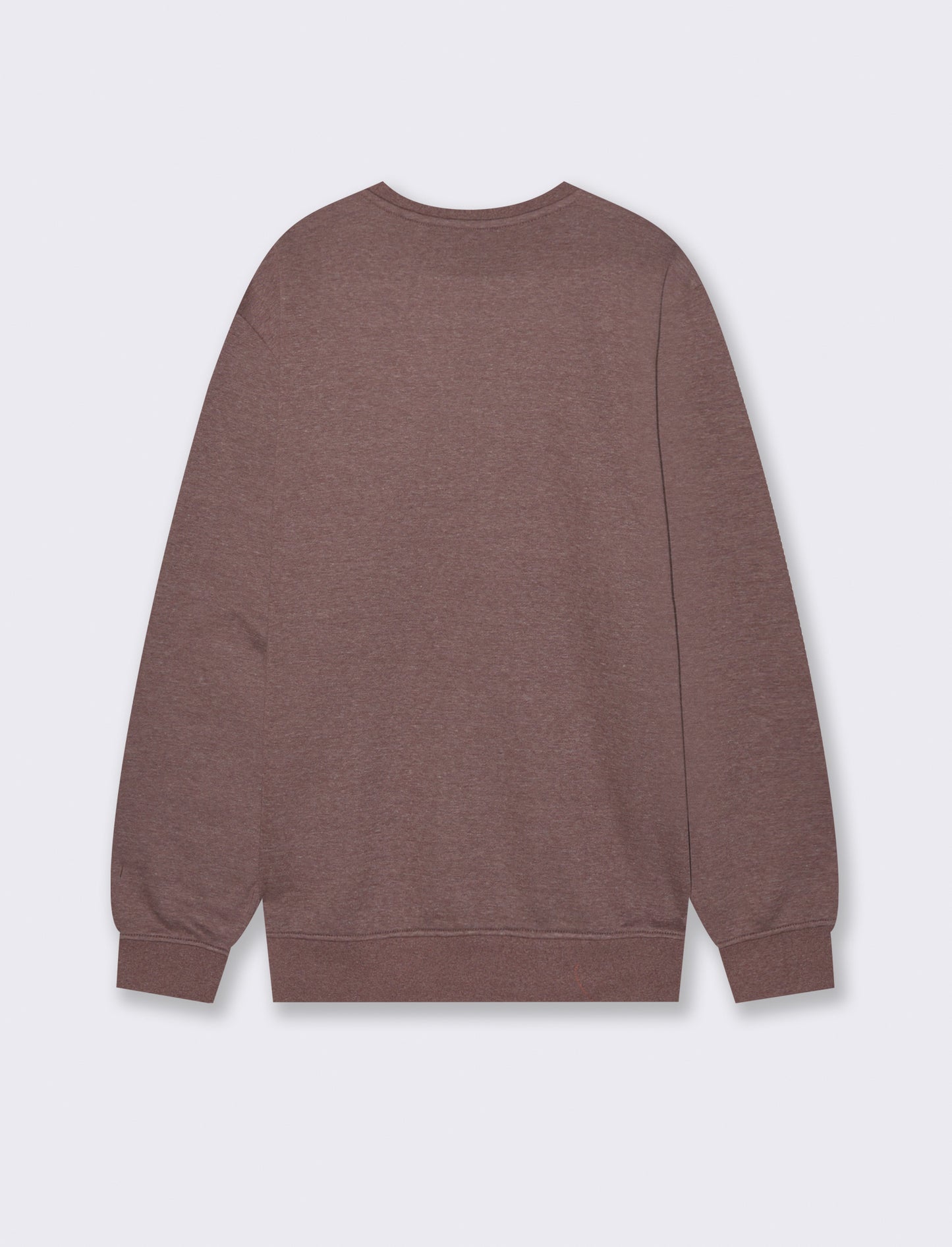 FELPA GIROCOLLO BASIC MELANGE - Bordeaux