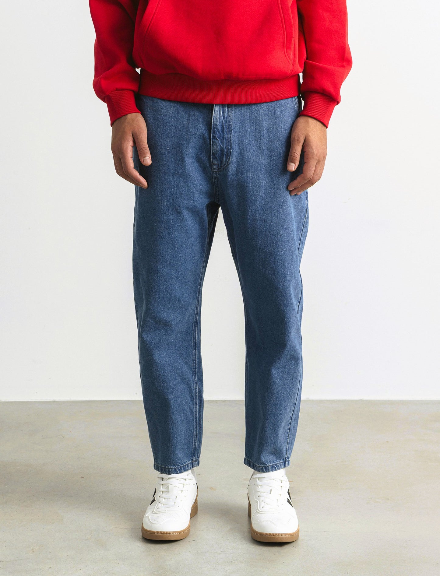 JEANS SLOUCHY FIT BLU MEDIO - Denim