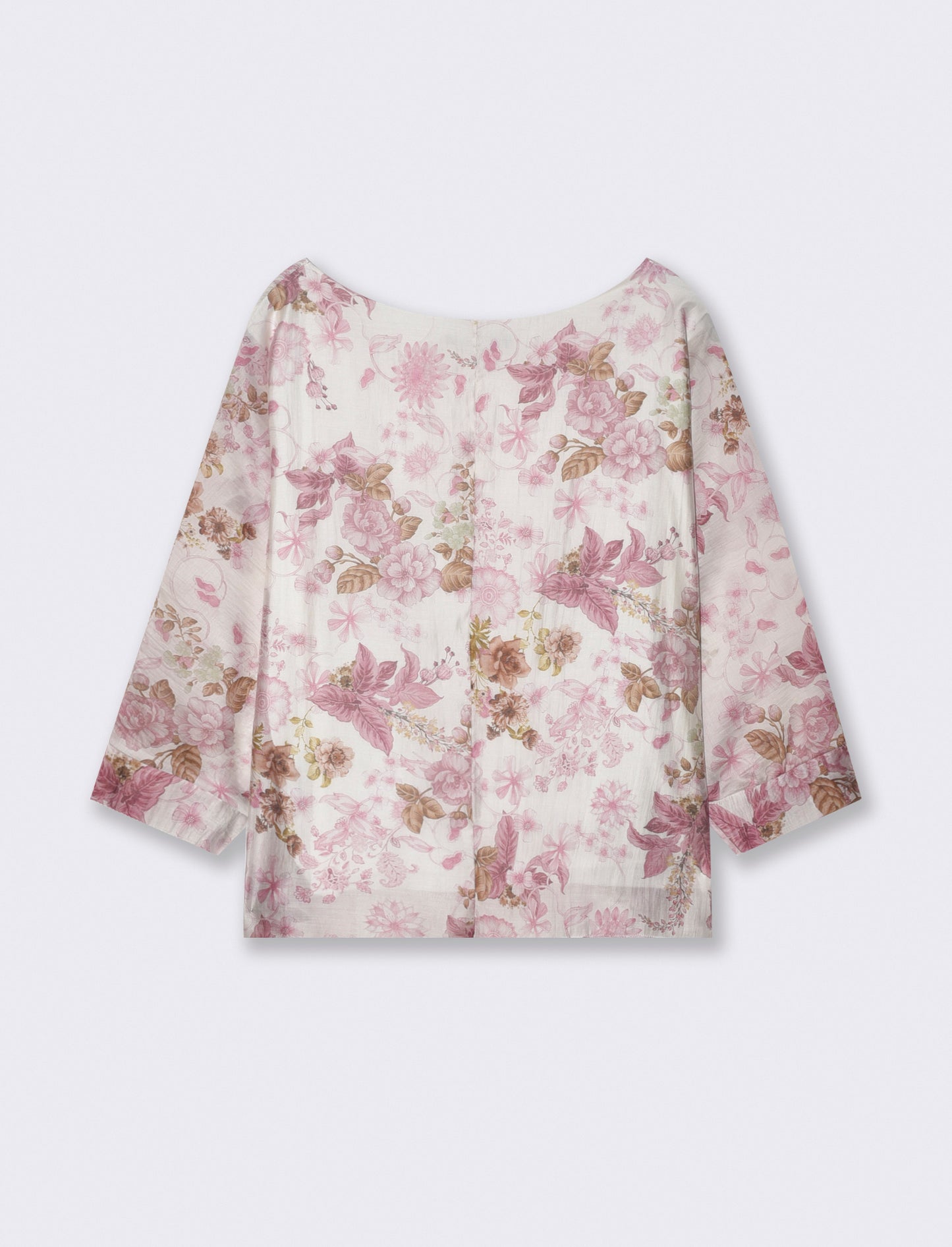 Floral top with bow at the hem - 