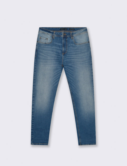 JEANS  SLIM TAPERED FIT BLU MEDIO - Denim