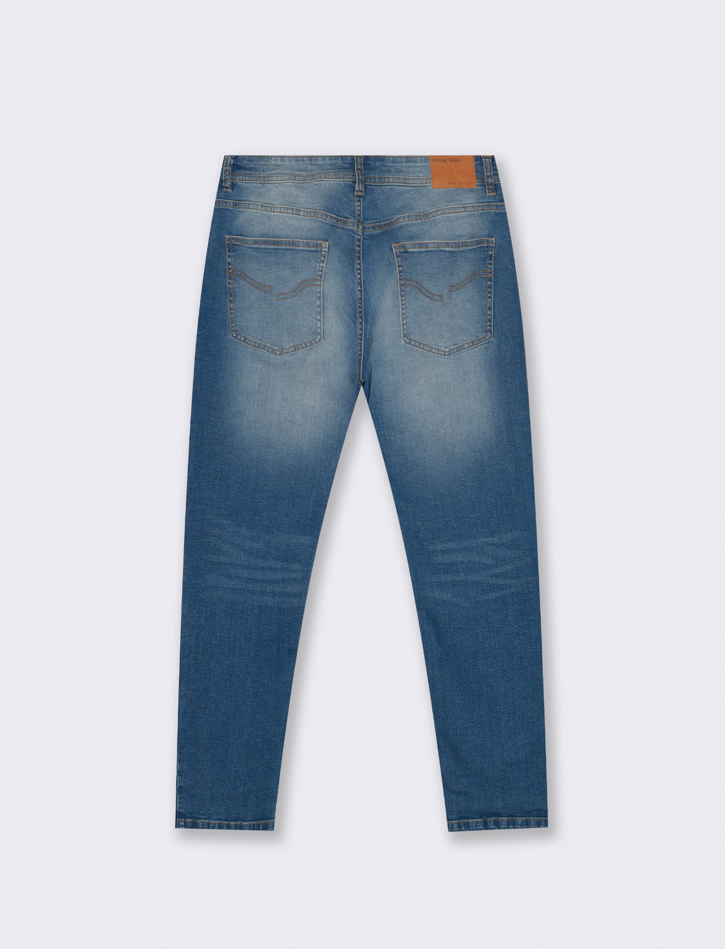 JEANS  SLIM TAPERED FIT BLU MEDIO - Denim