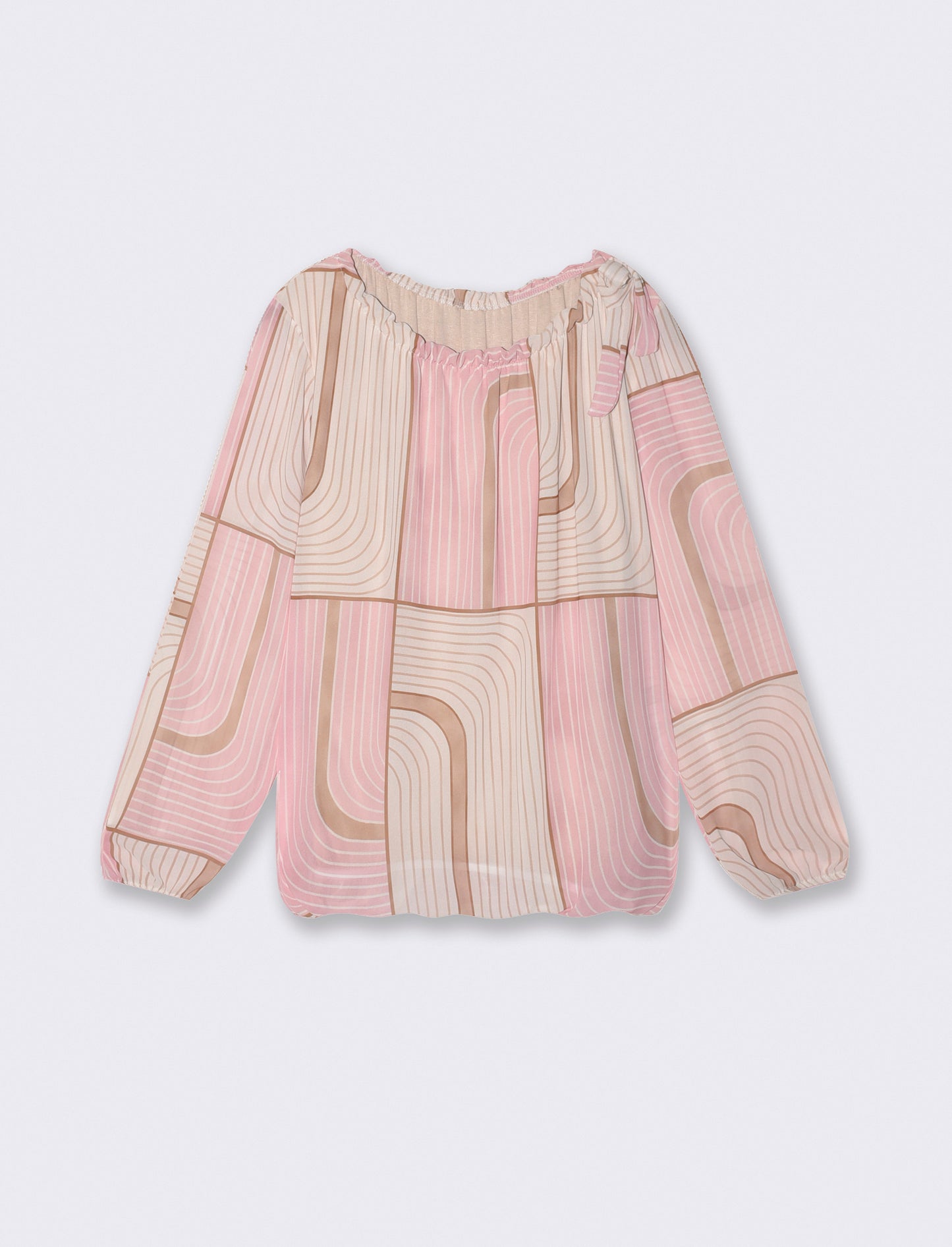 Blusa con stampa - Rosa