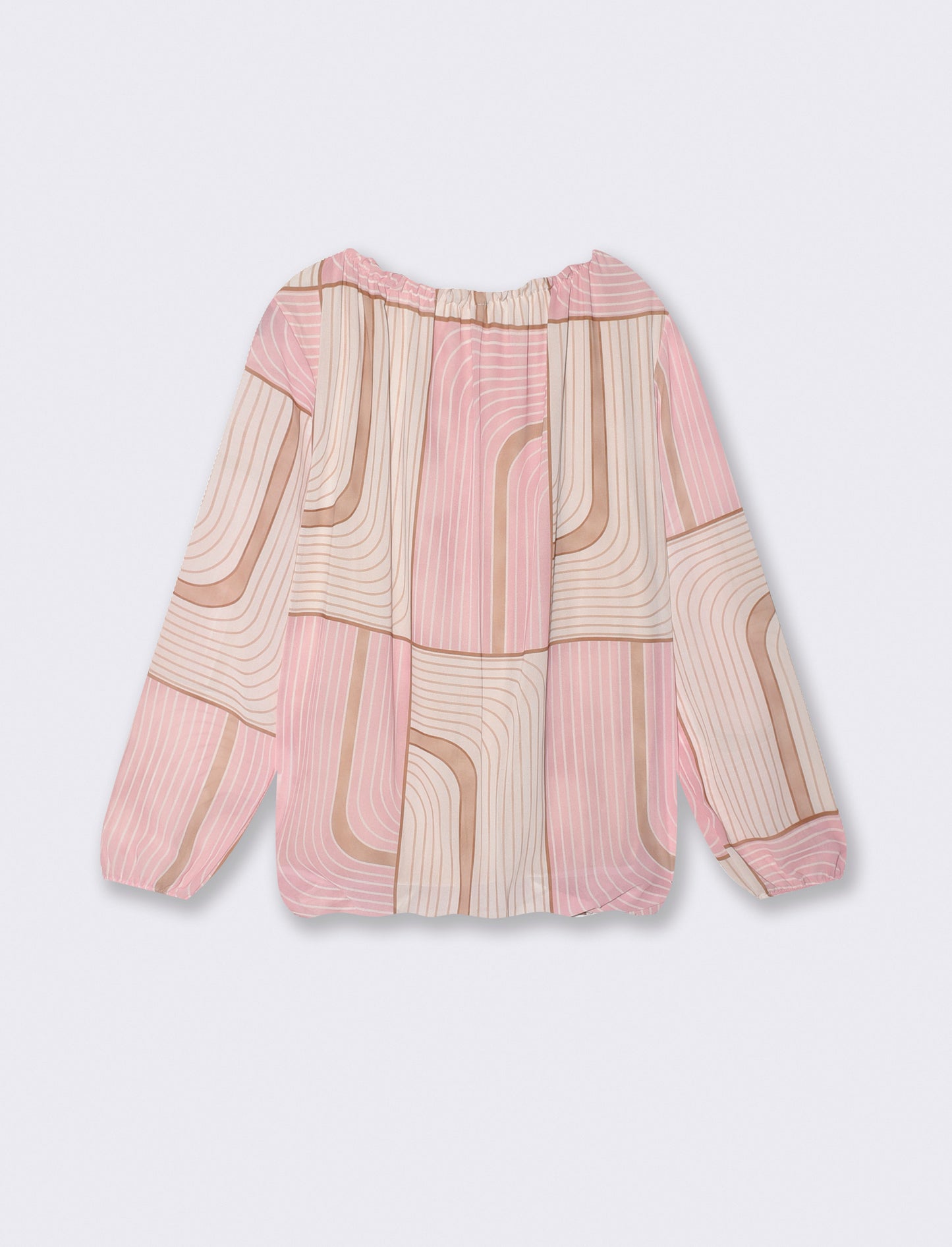 Blusa con stampa - Rosa