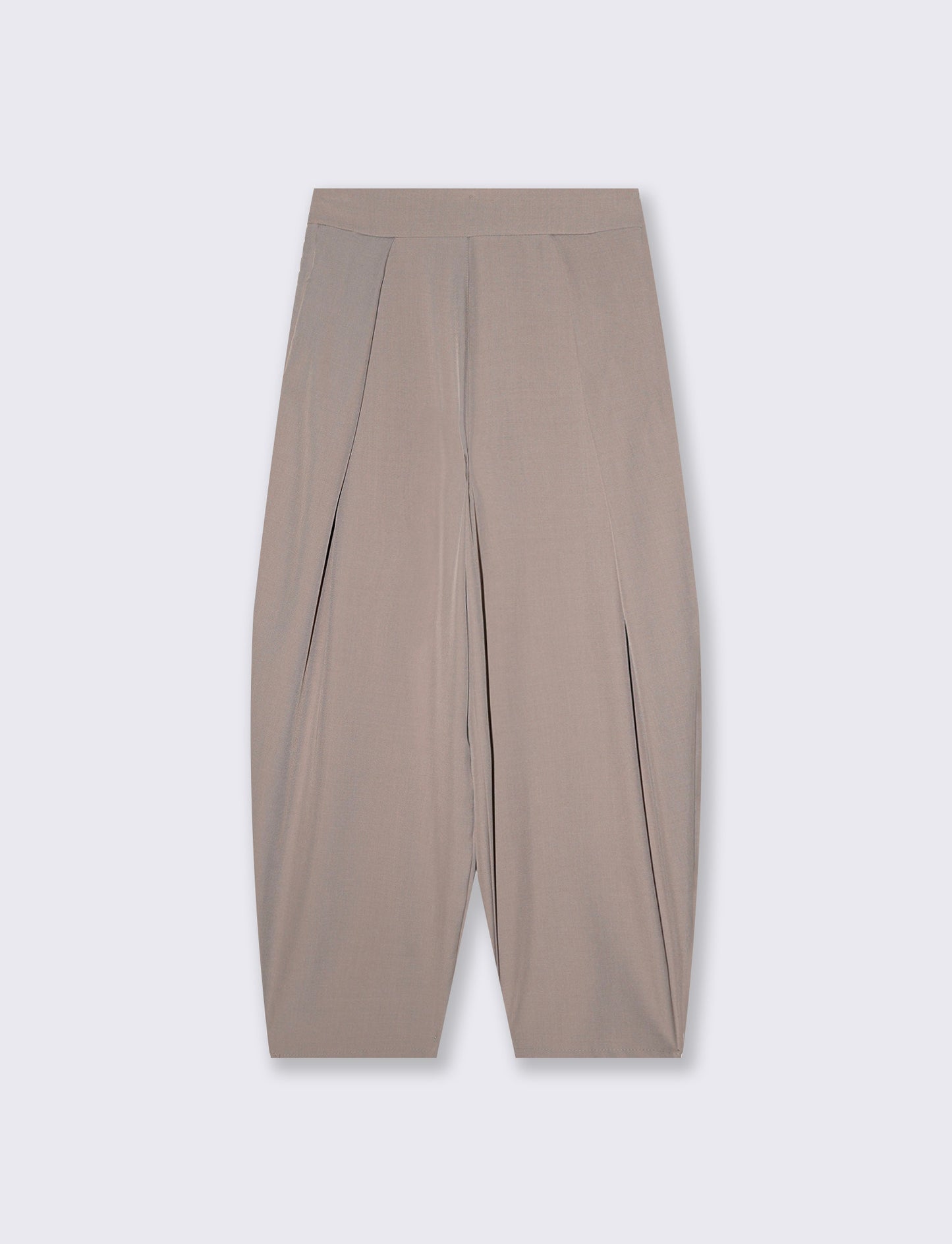 Pantaloni morbidi con fascia in vita - Nero
