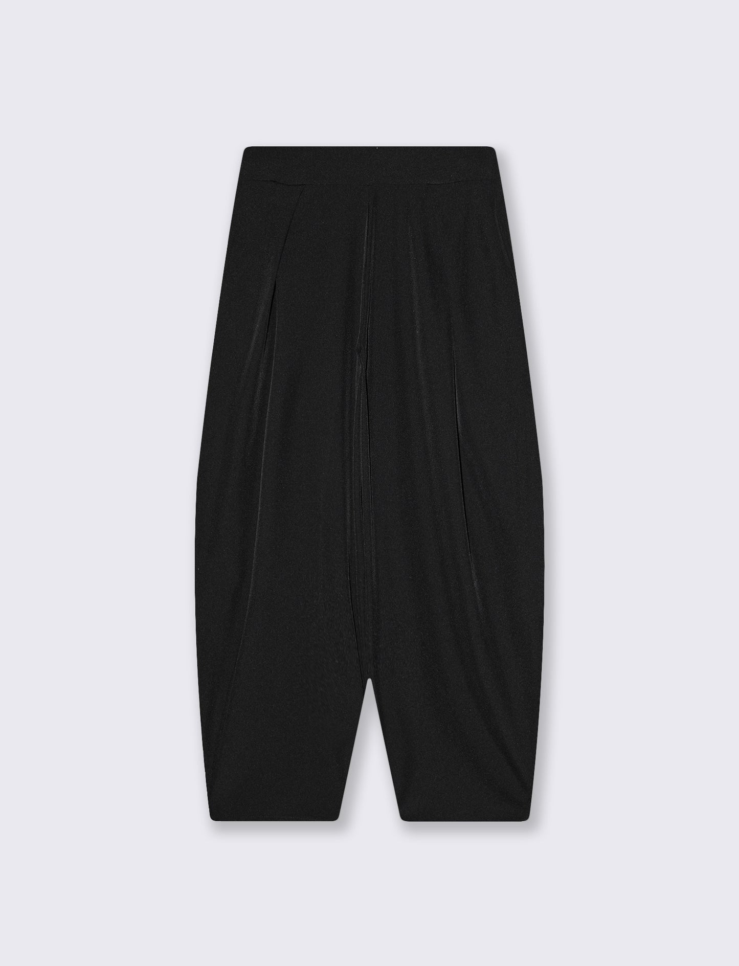 Pantaloni morbidi con fascia in vita - Grigio fango