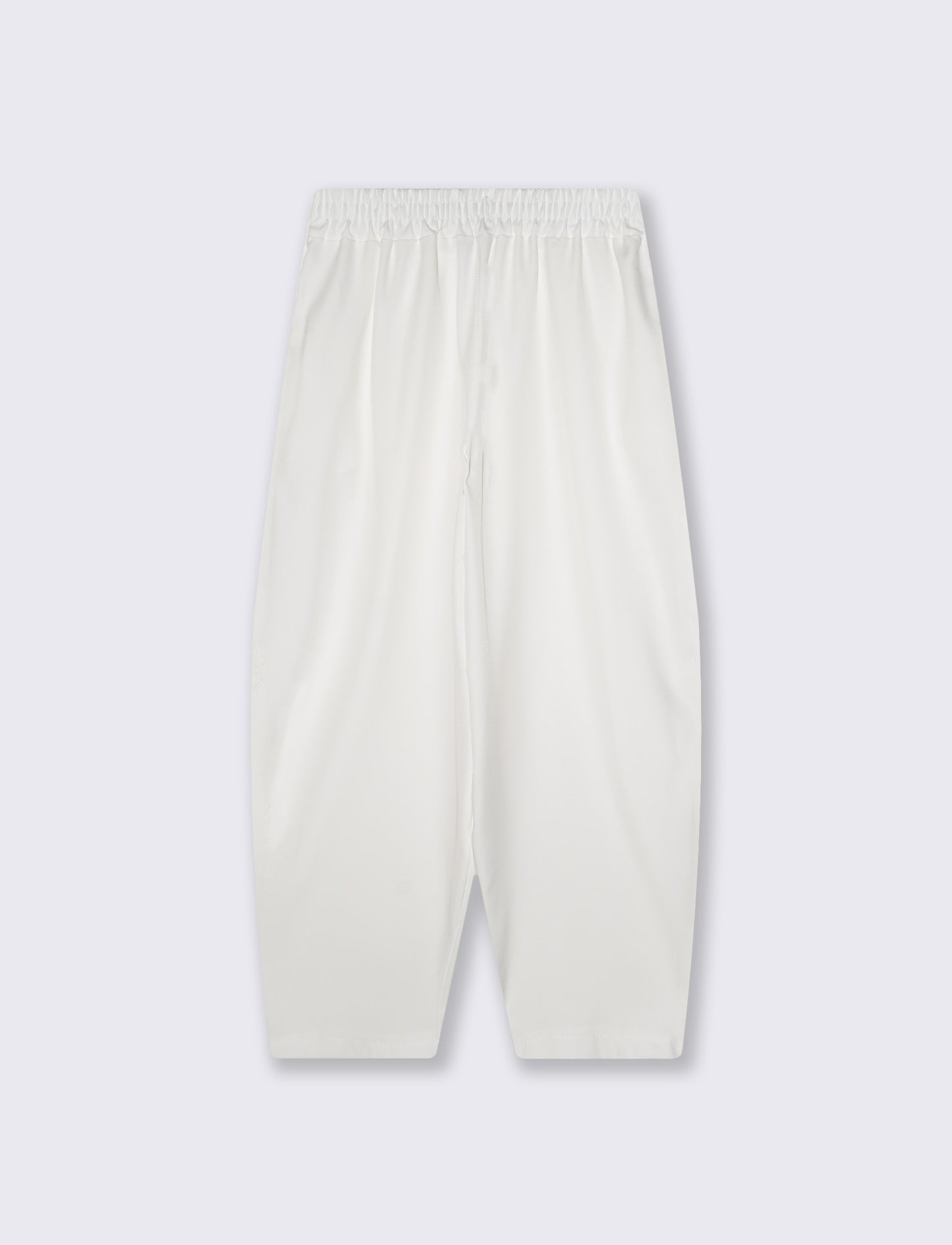 Soft Pants with Waistband - White