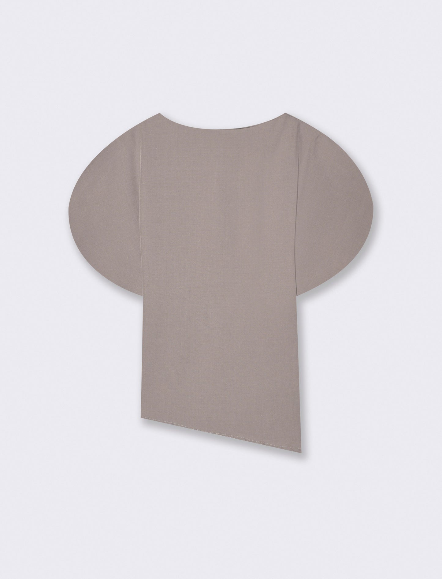 Casacca asimmetrica - Grigio fango