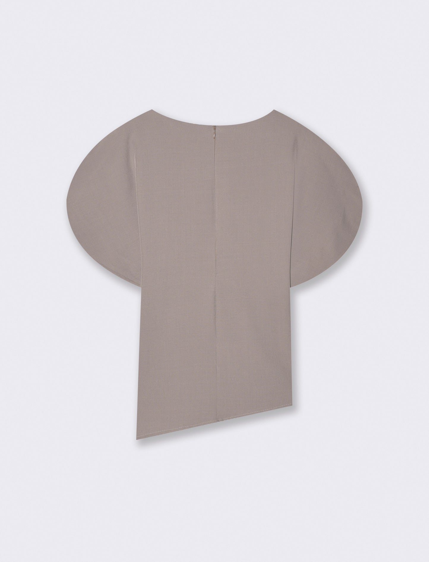 Casacca asimmetrica - Grigio fango
