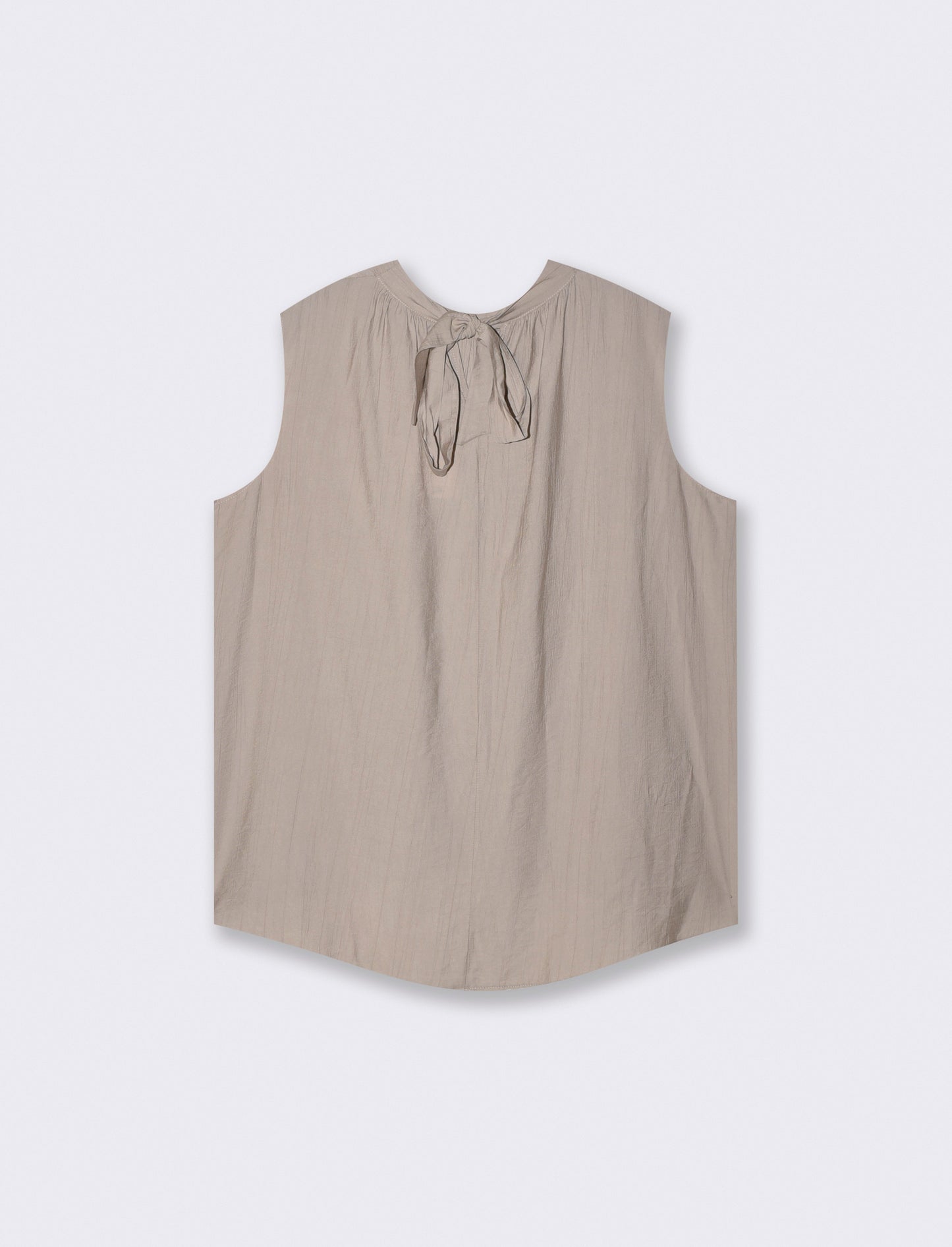 Blusa smanicata - Grigio fango