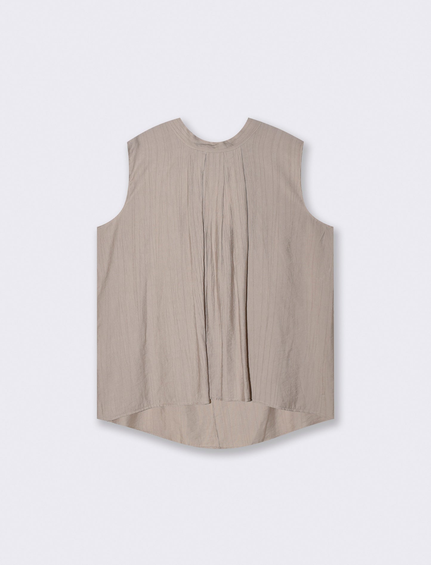 Blusa smanicata - Grigio fango