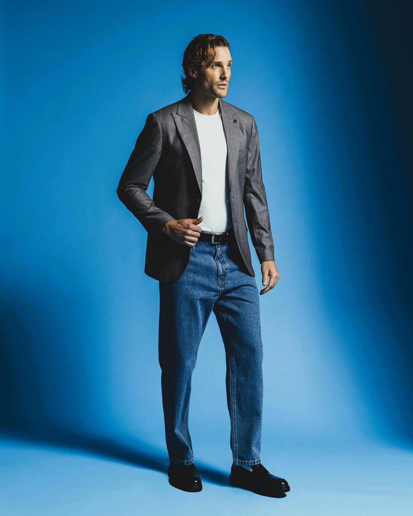 JEANS BAGGY FIT BLU MEDIO - Denim