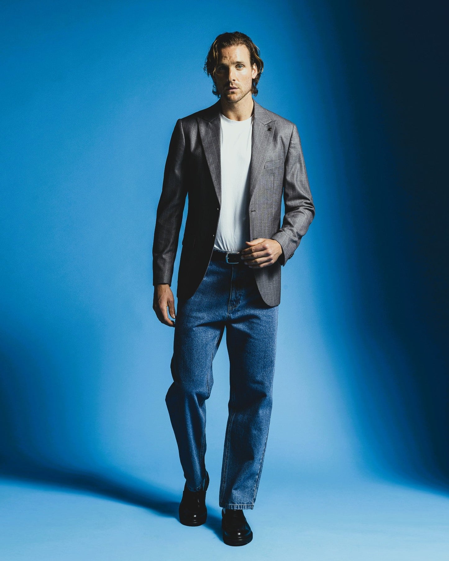 JEANS BAGGY FIT BLU MEDIO - Denim