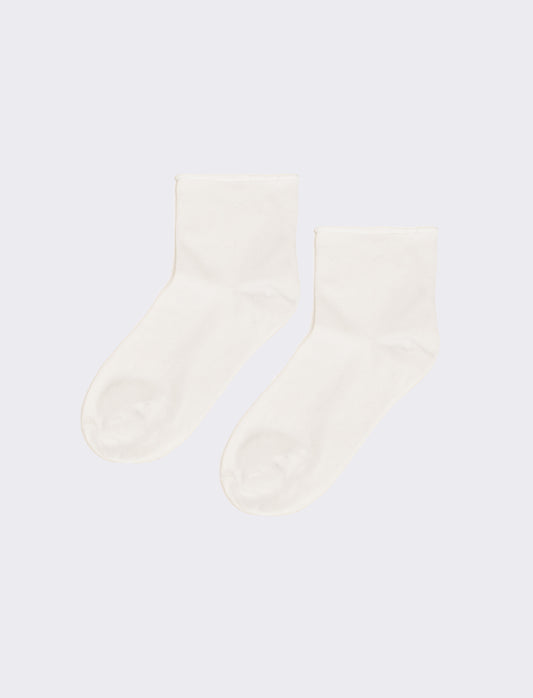 Calzini comfort donna 2 paia - Bianco