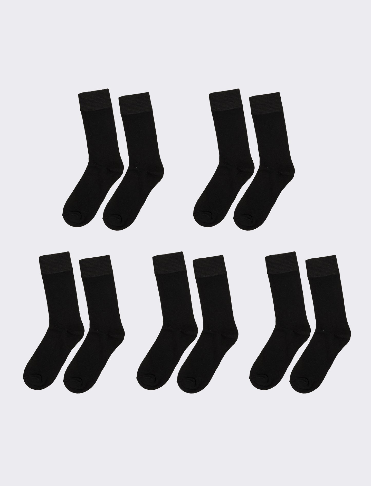 Calzini corti uomo 5 paia - Nero