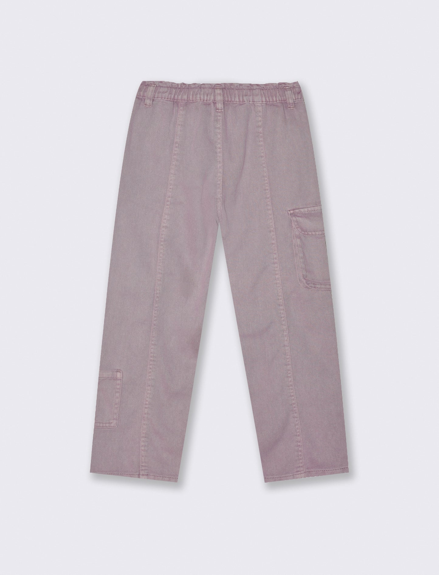 Pantaloni gamba ampia con tasche. - Rosa
