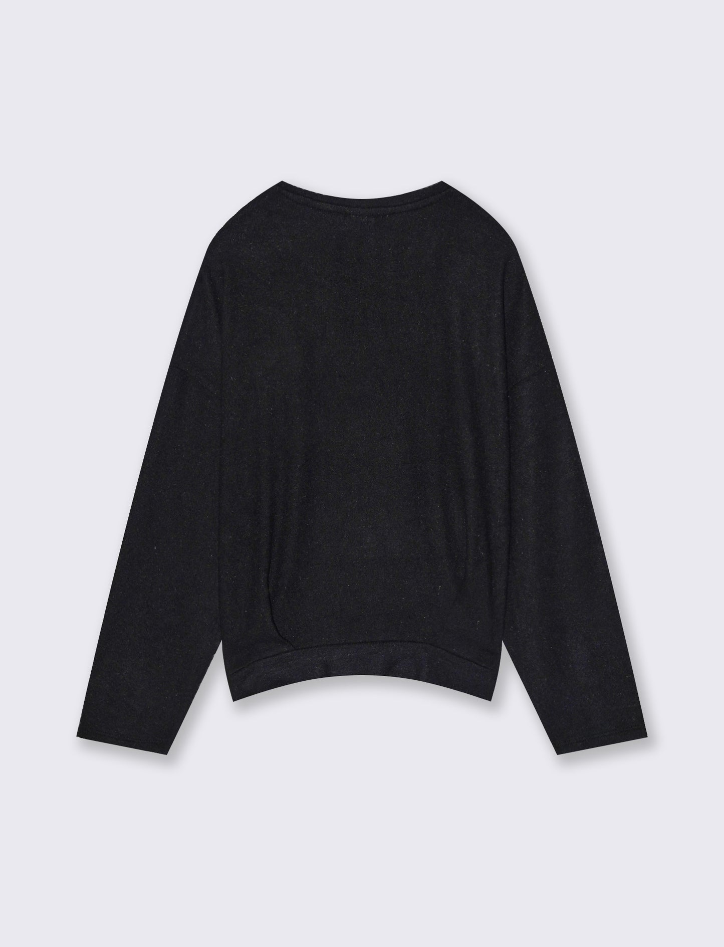 Maglia con paillettes reversibili - Nero