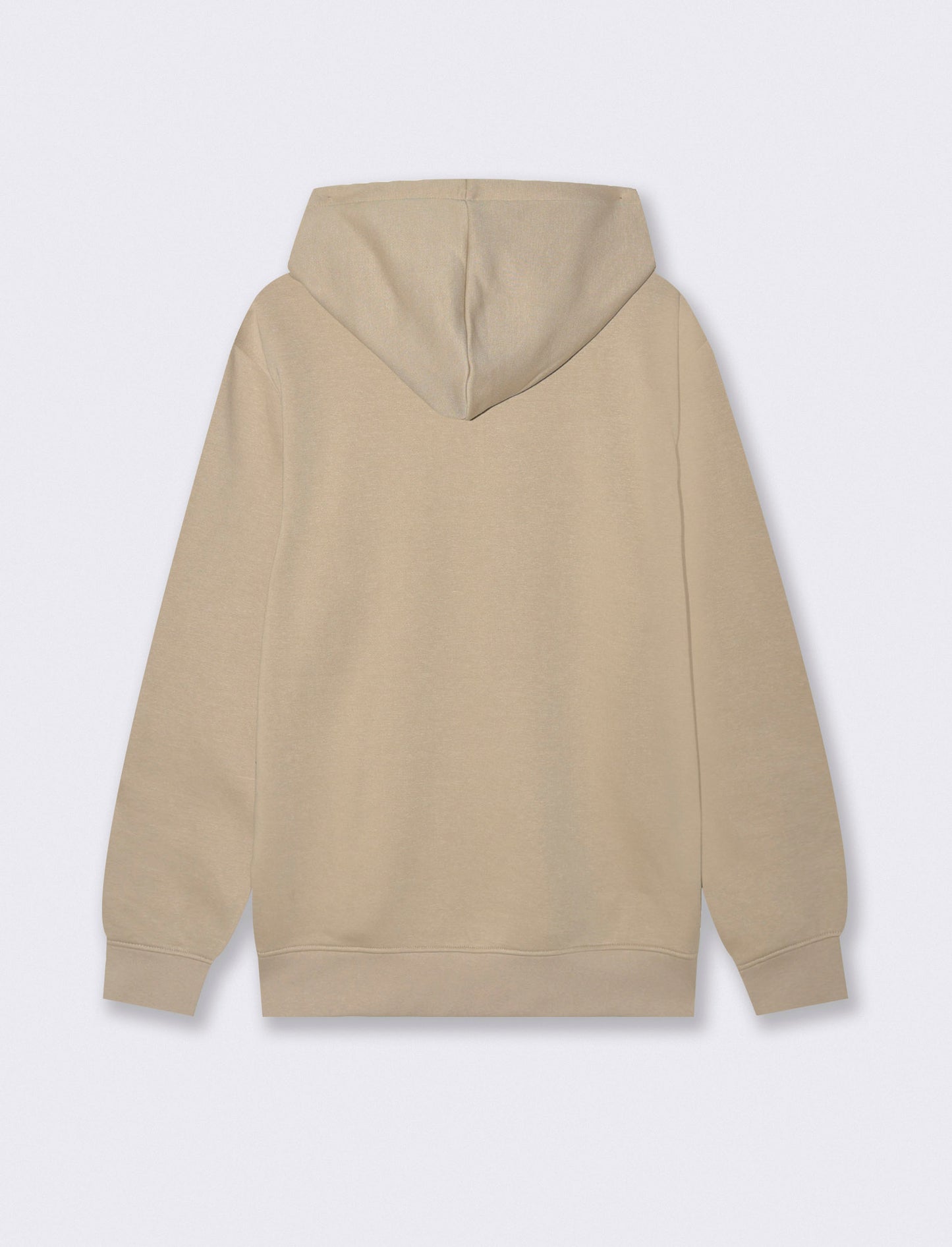 FELPA CON CAPPUCCIO E STAMPA A RILIEVO - Beige