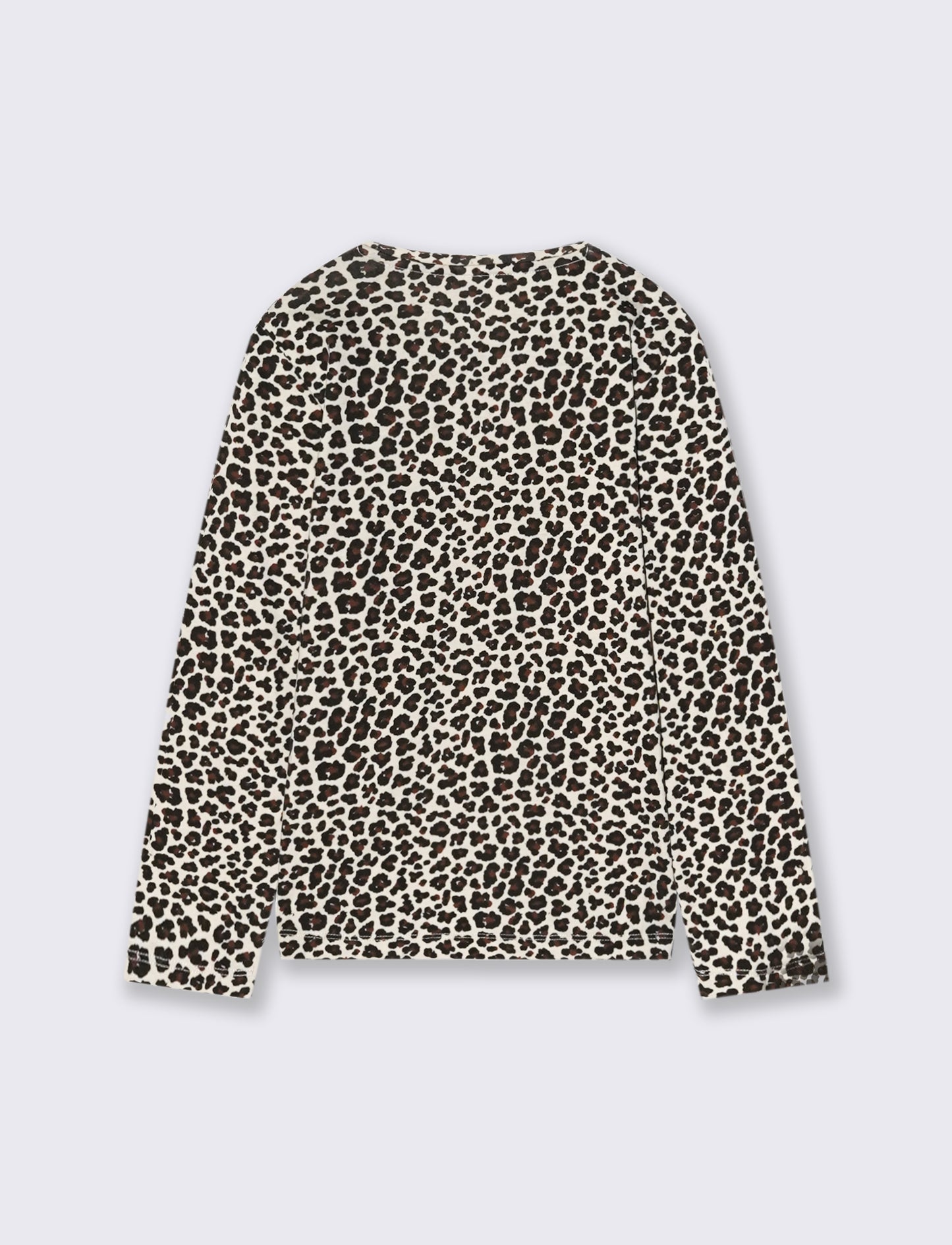T-shirt in jersey stampata da bambina - Leopardato