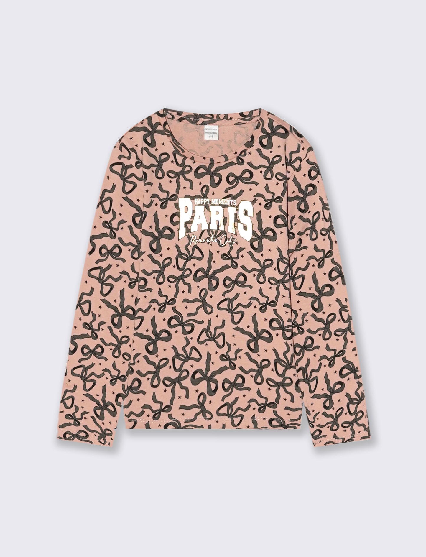 T-shirt in jersey stampata da bambina - Rosa