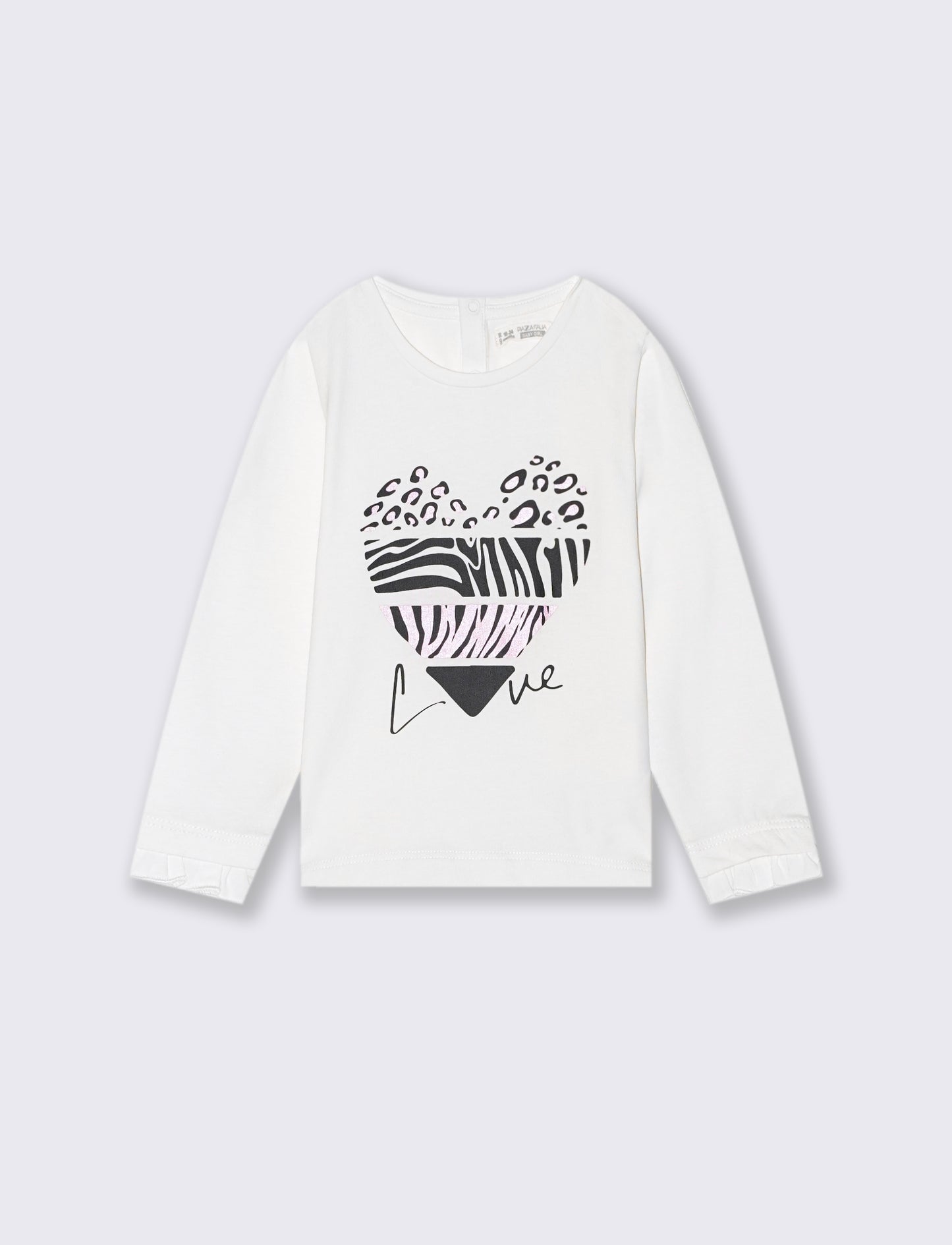 T shirt con stampa - Bianco panna